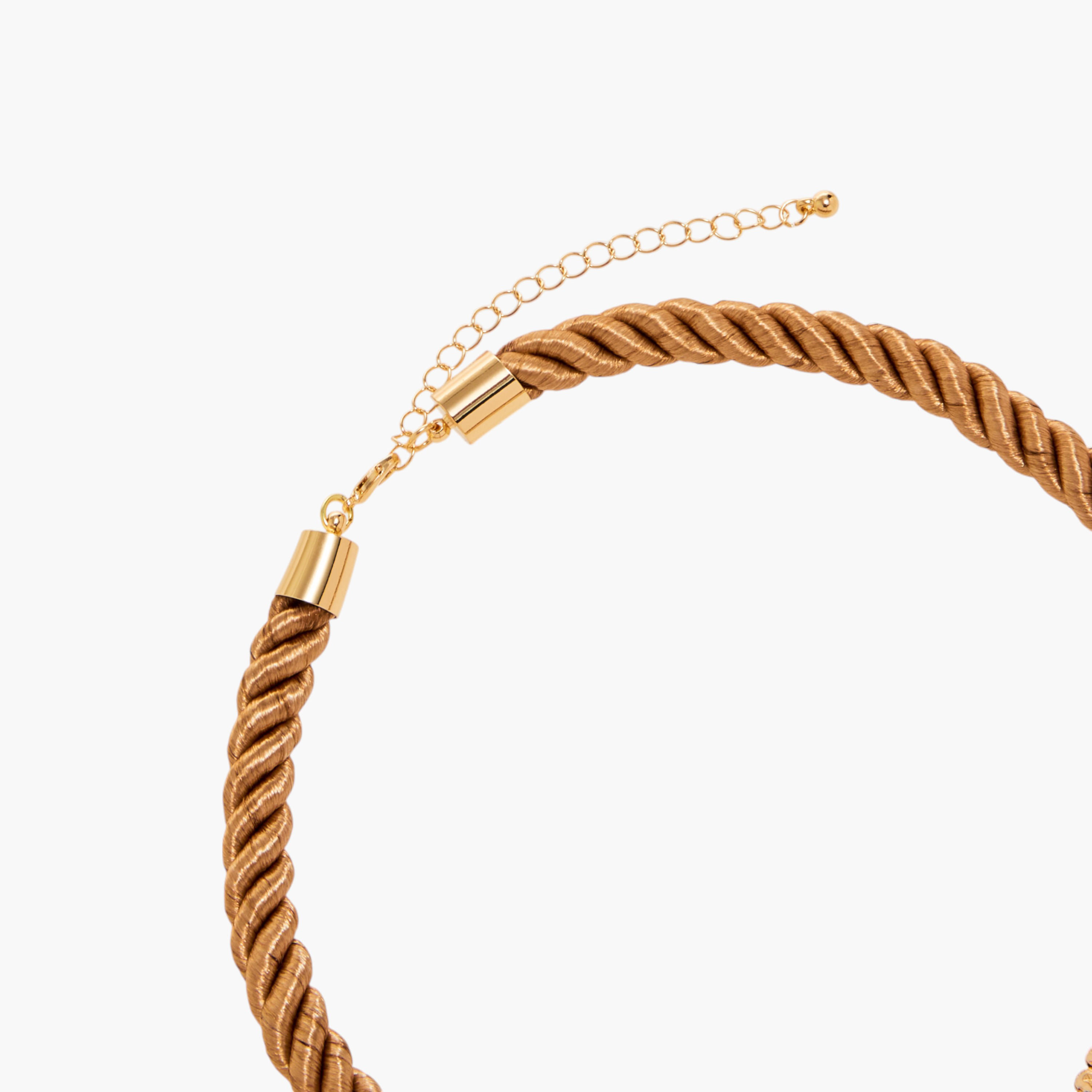 حلق ميتاليك بتصميم حبل ودلاية ومشبك إغلاق-women-watchesandjewellery-jewellery-necklacesandpendants-image-5