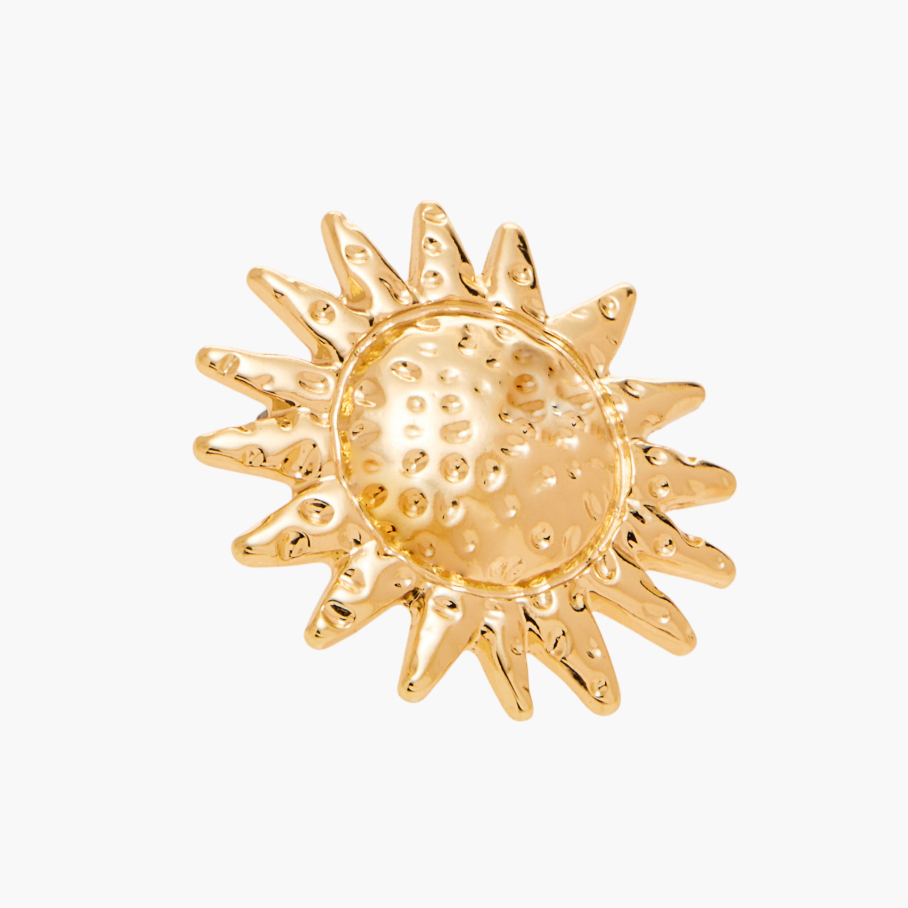 حلق مرصع بتصميم شمس ومكبس إغلاق خلفي-women-watchesandjewellery-jewellery-earrings-image-2