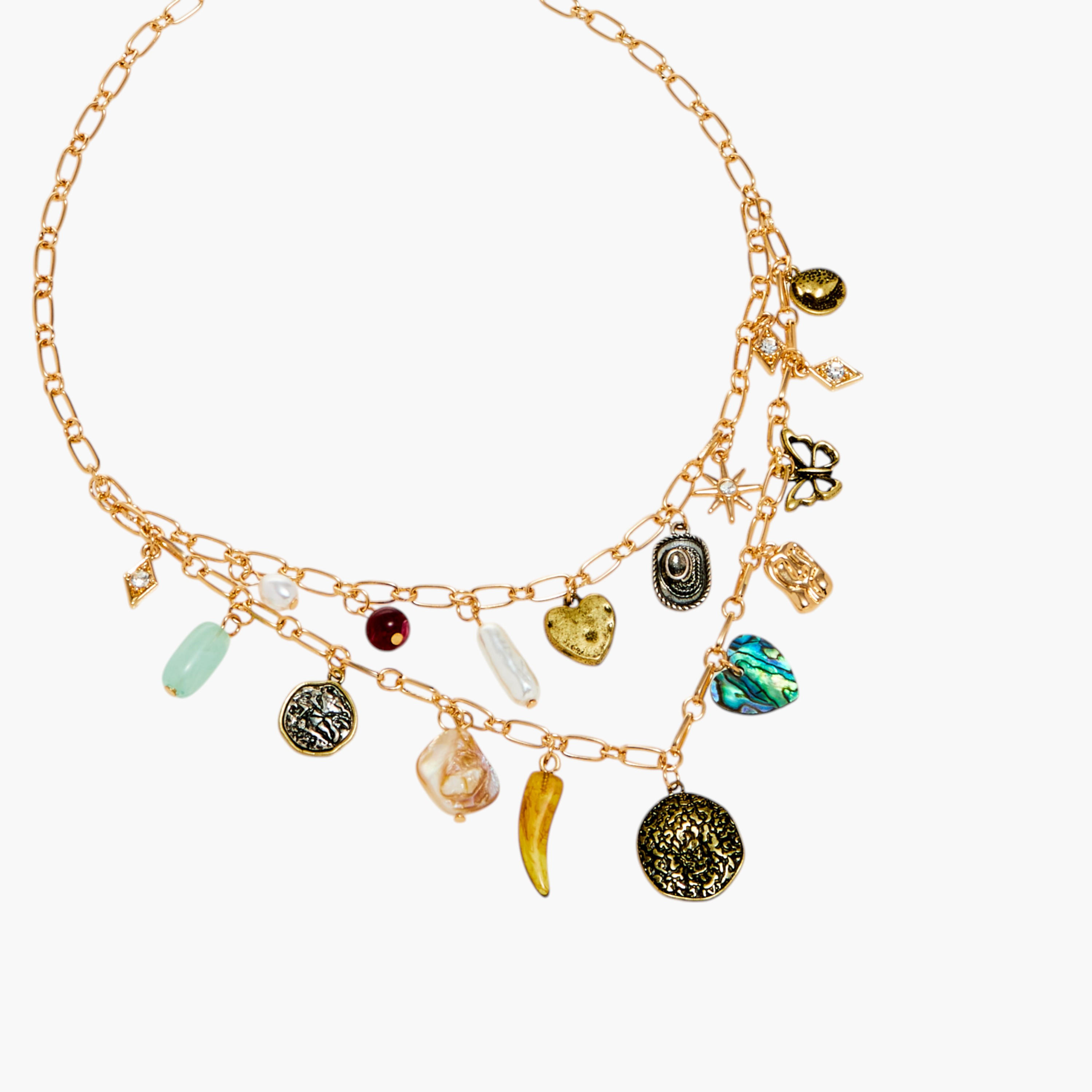 قلادة طبقات بدلاية ساحرة ومشبك إغلاق-women-watchesandjewellery-jewellery-necklacesandpendants-image-3