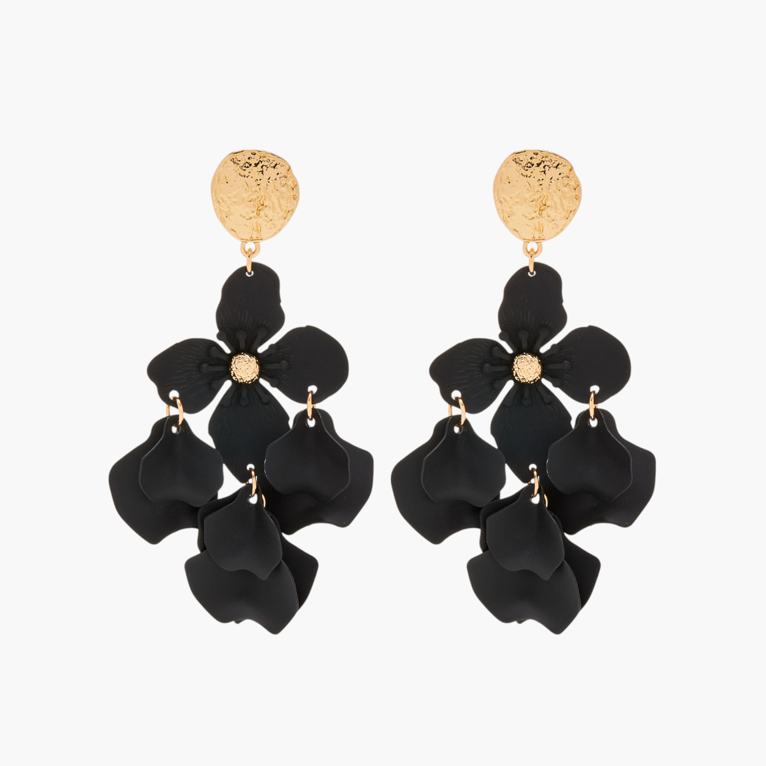 حلق متدلي بزينة زهرة ومكبس إغلاق خلفي-women-watchesandjewellery-jewellery-earrings-image-1