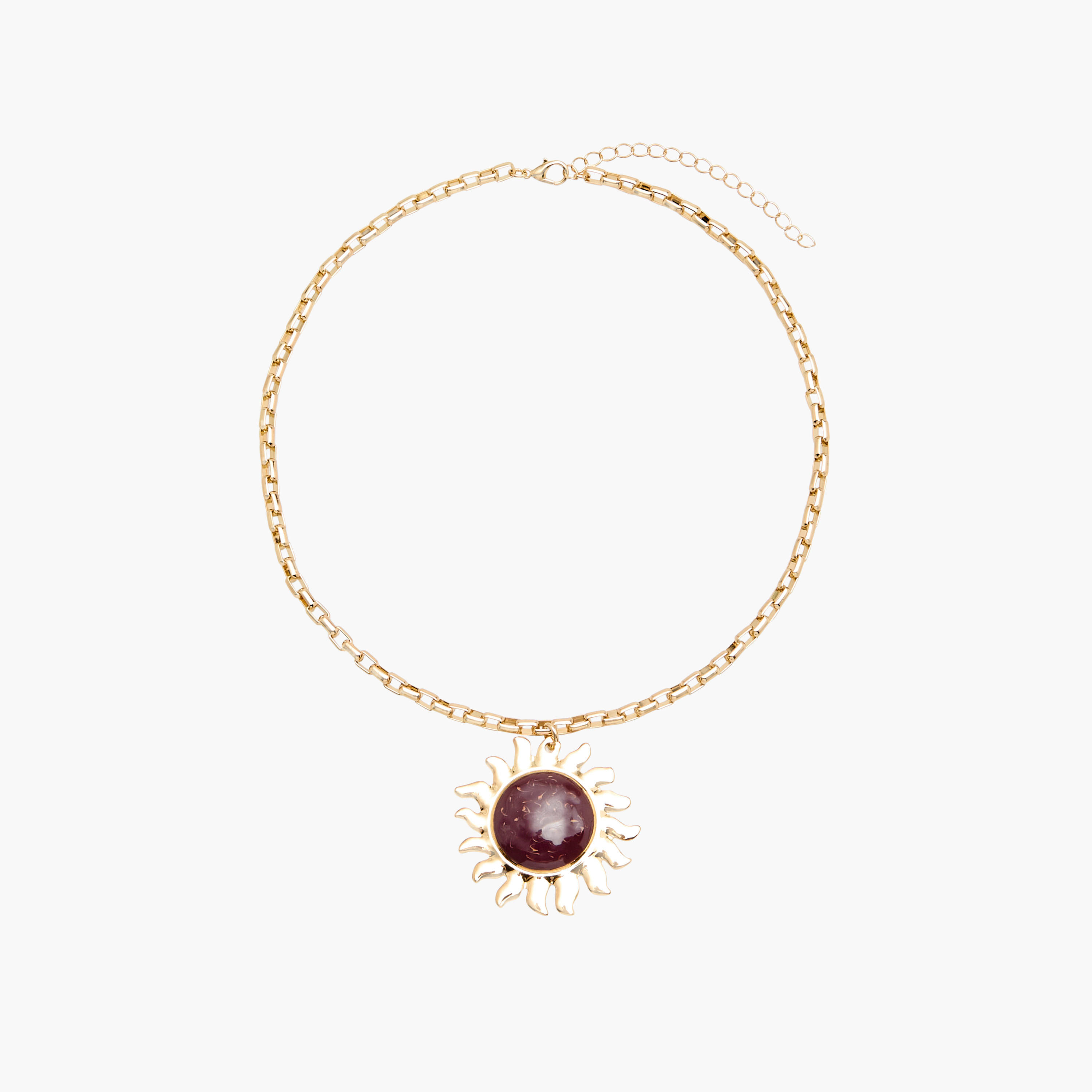 عقد بدلاية شمس ومشبك إغلاق-women-watchesandjewellery-jewellery-necklacesandpendants-image-1