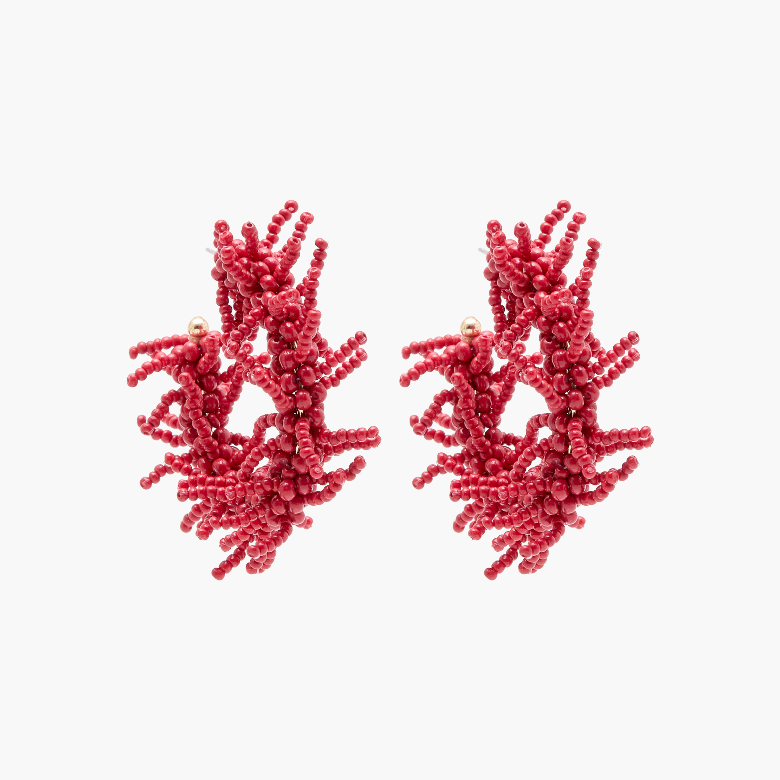 Beaded Hoop Earrings-women-watchesandjewellery-jewellery-earrings-image-1