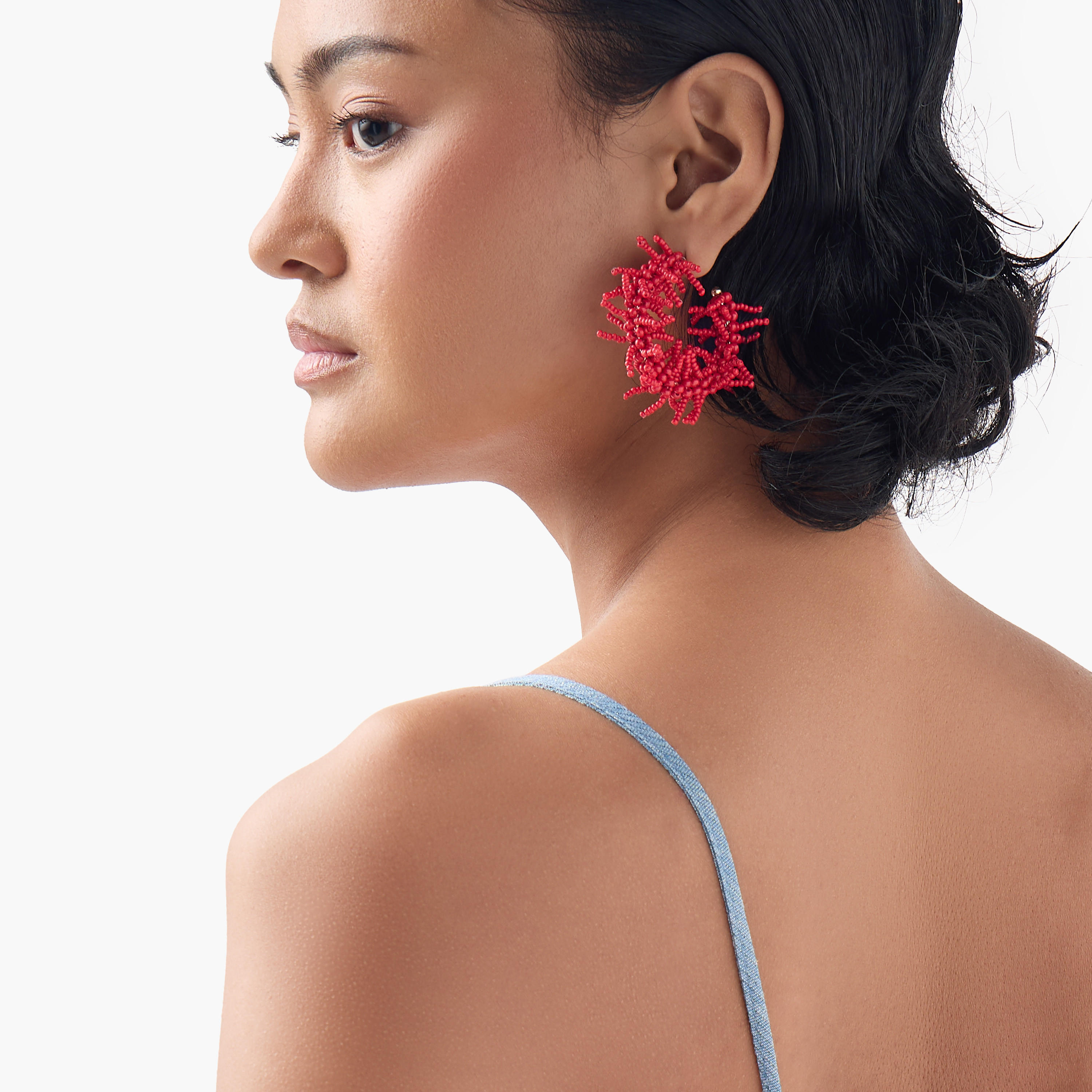 Beaded Hoop Earrings-women-watchesandjewellery-jewellery-earrings-image-2