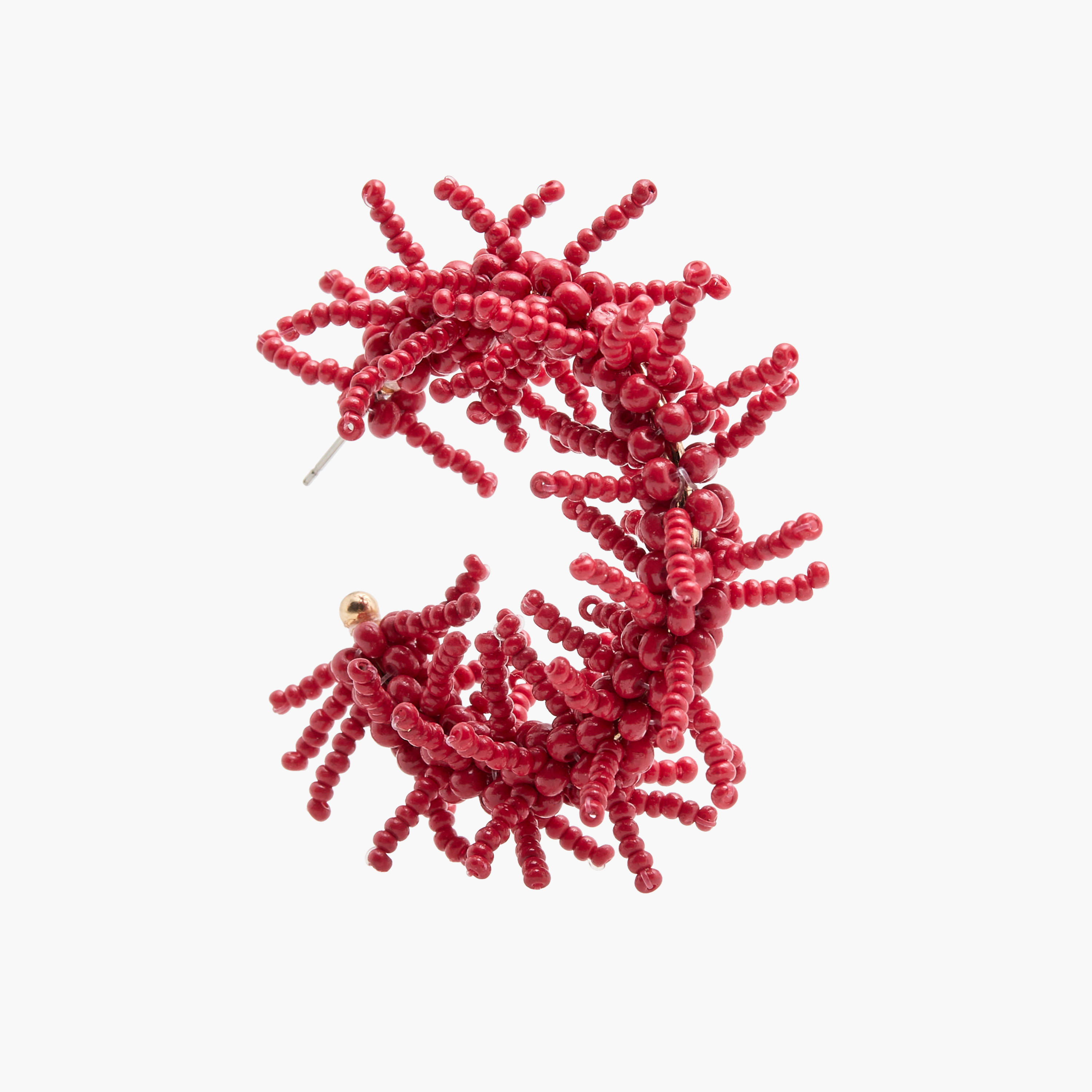 Beaded Hoop Earrings-women-watchesandjewellery-jewellery-earrings-image-3