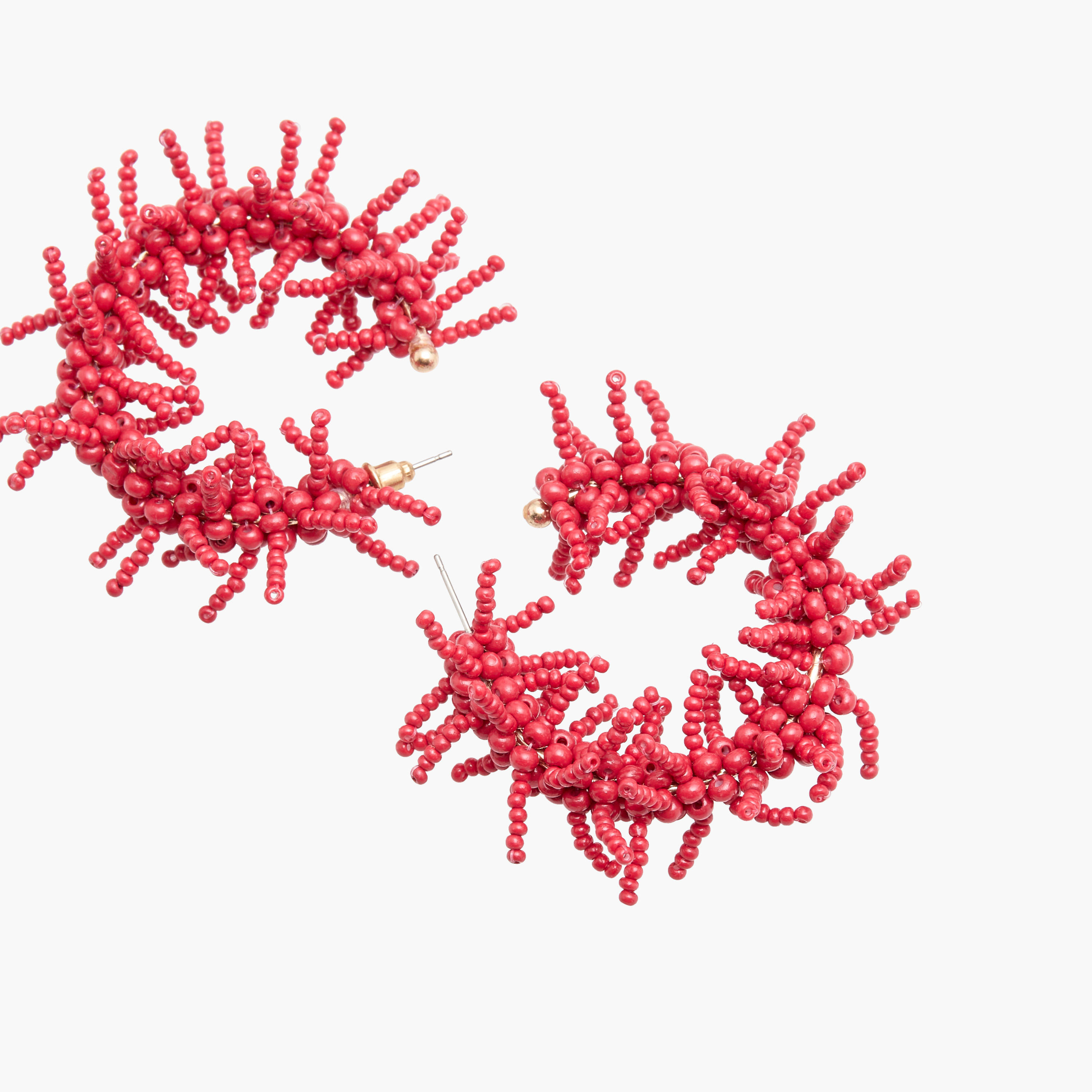 Beaded Hoop Earrings-women-watchesandjewellery-jewellery-earrings-image-4