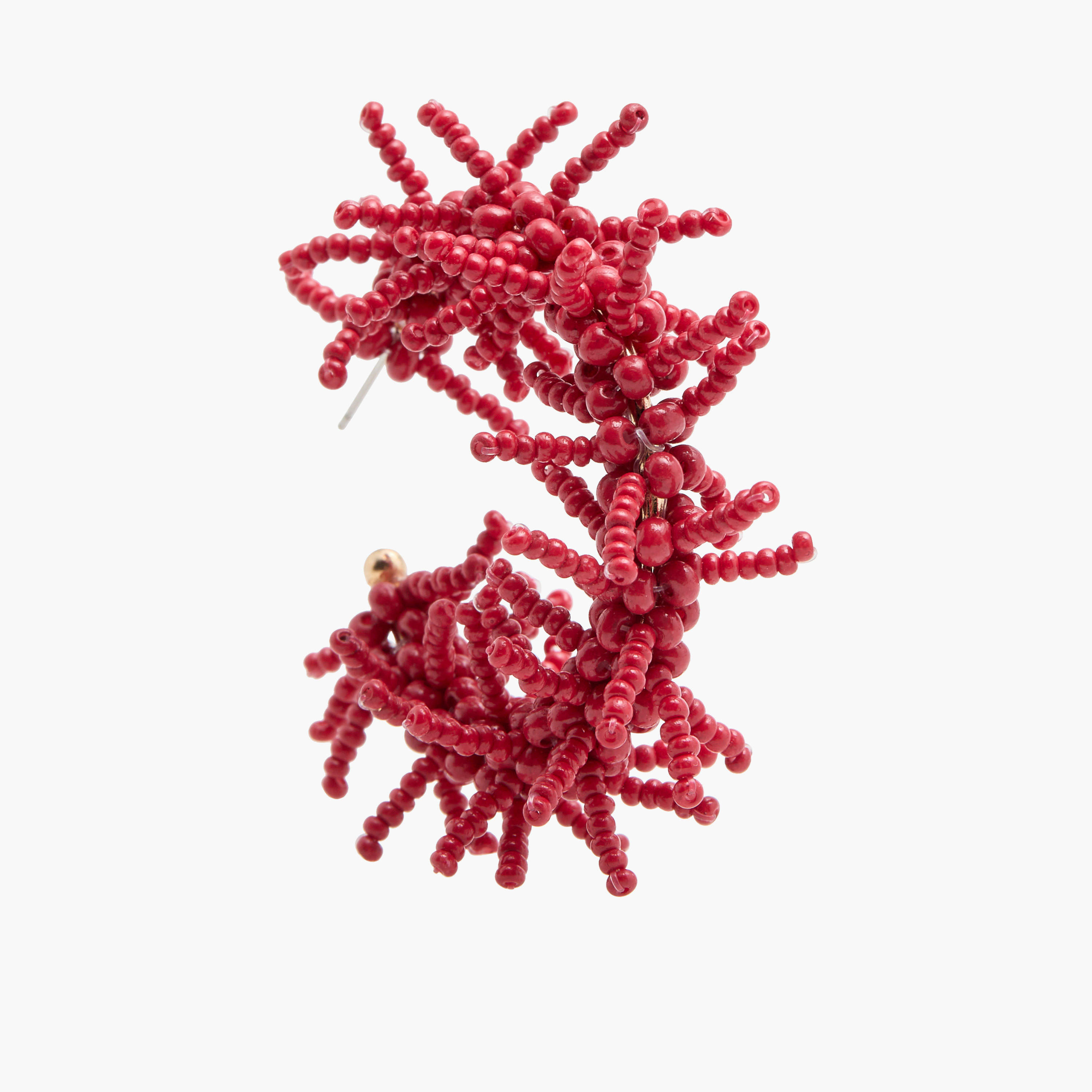 Beaded Hoop Earrings-women-watchesandjewellery-jewellery-earrings-image-5