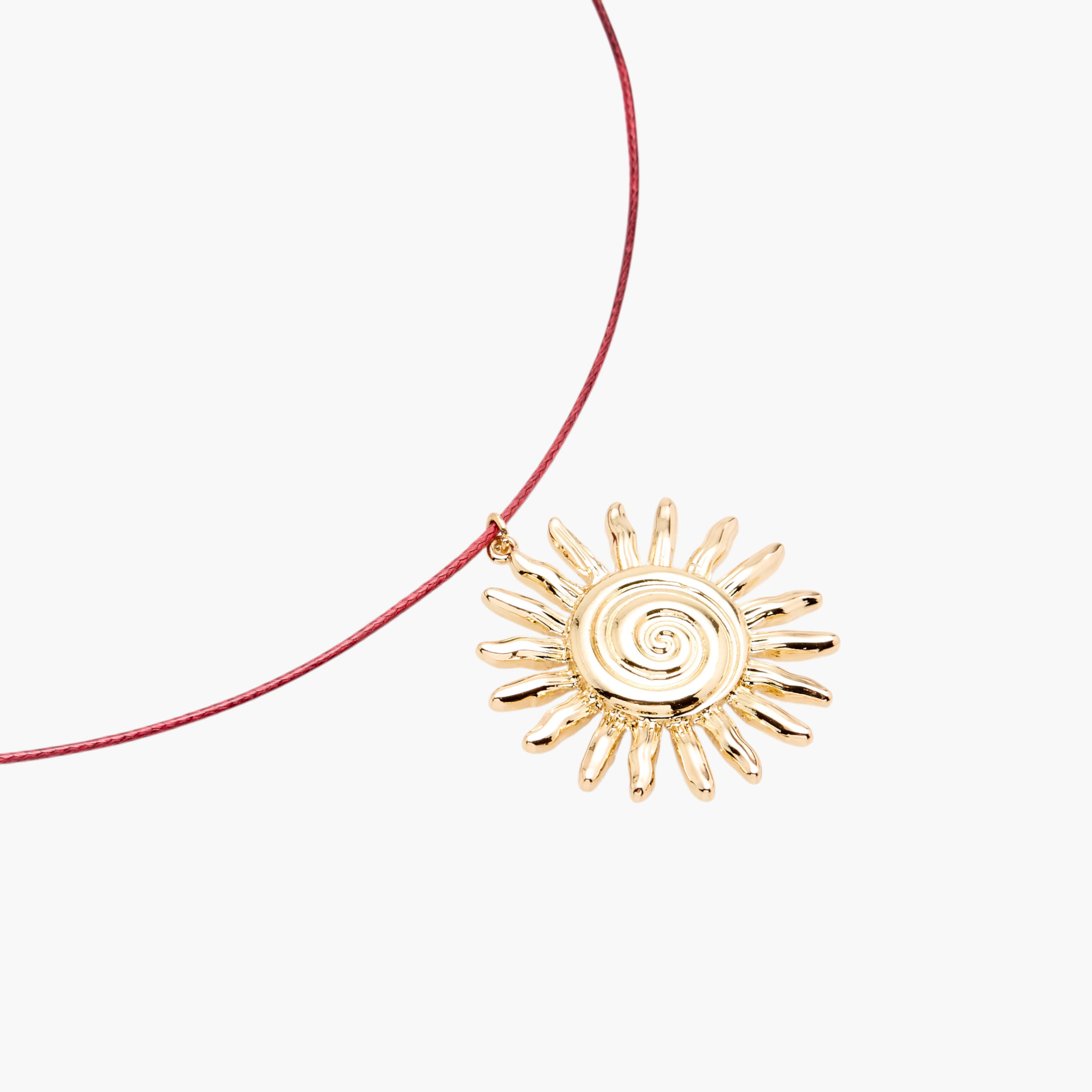 قلادة بدلاية شمس ومشبك قابل للتعديل-women-watchesandjewellery-jewellery-necklacesandpendants-image-3
