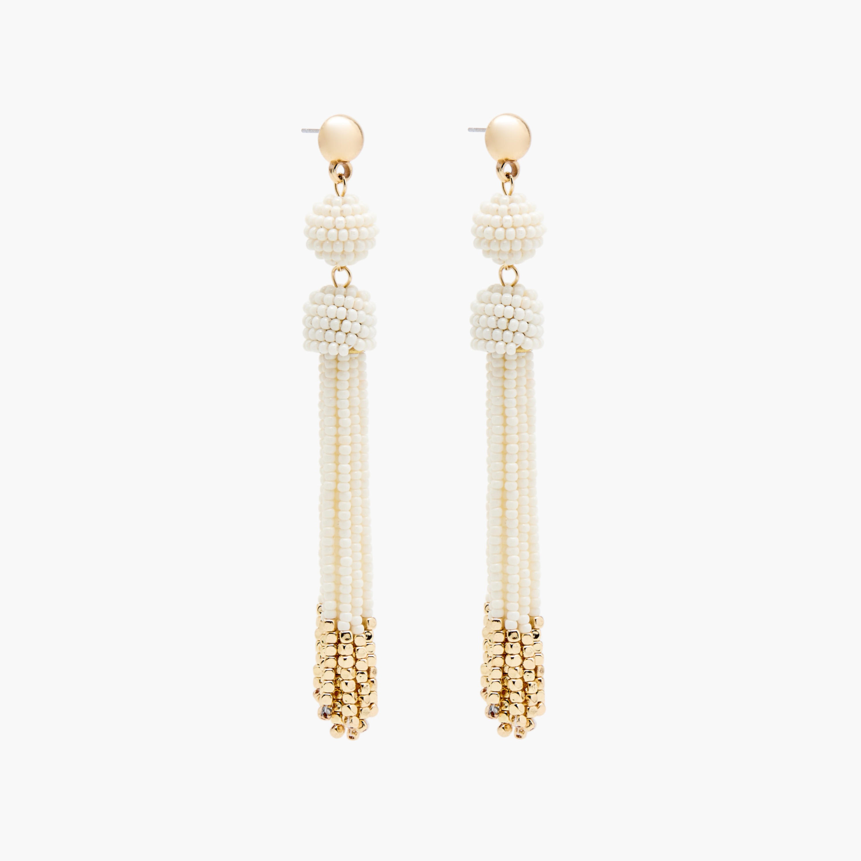 حلق بشرابة خرز وبمكبس إغلاق-women-watchesandjewellery-jewellery-earrings-image-3