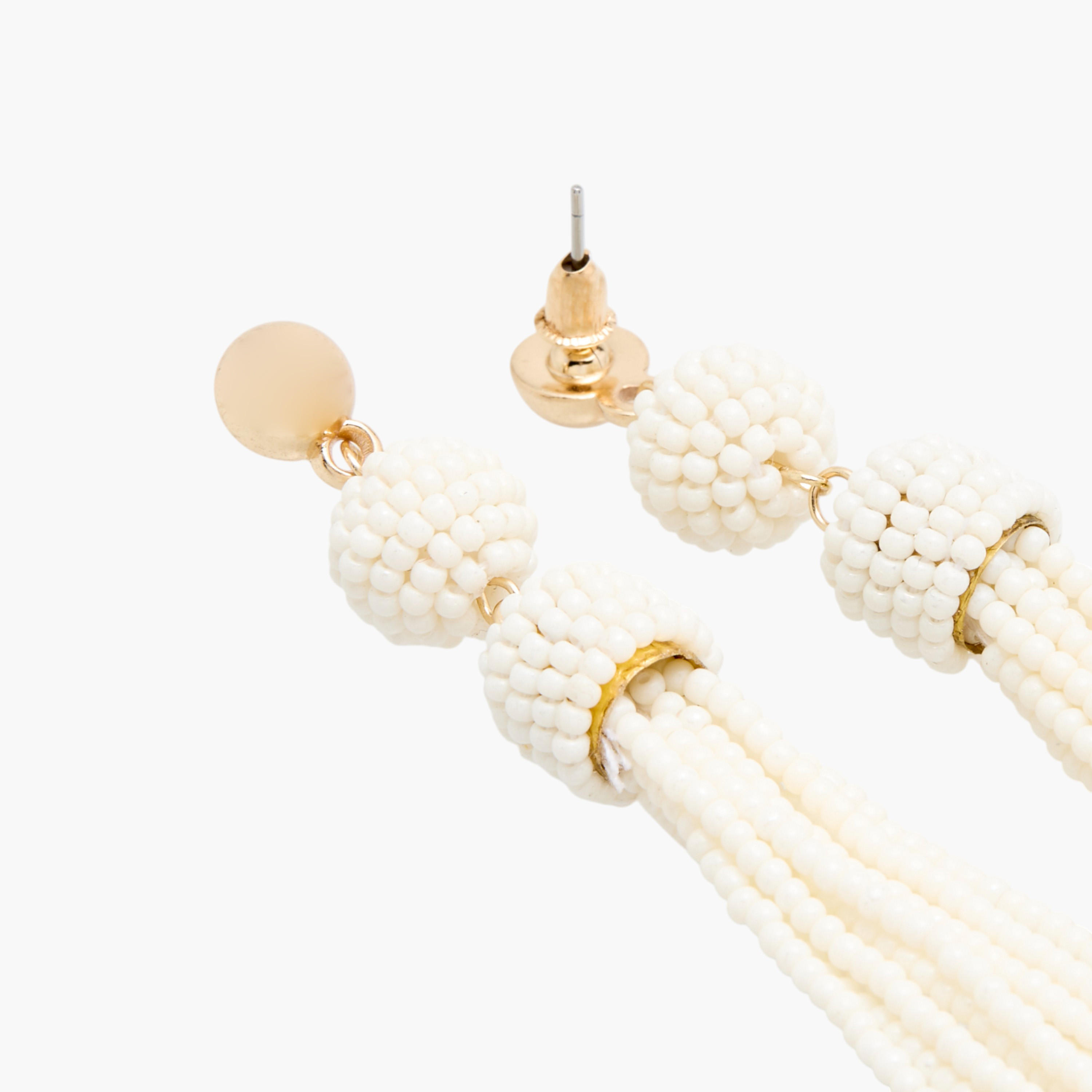 حلق بشرابة خرز وبمكبس إغلاق-women-watchesandjewellery-jewellery-earrings-image-5