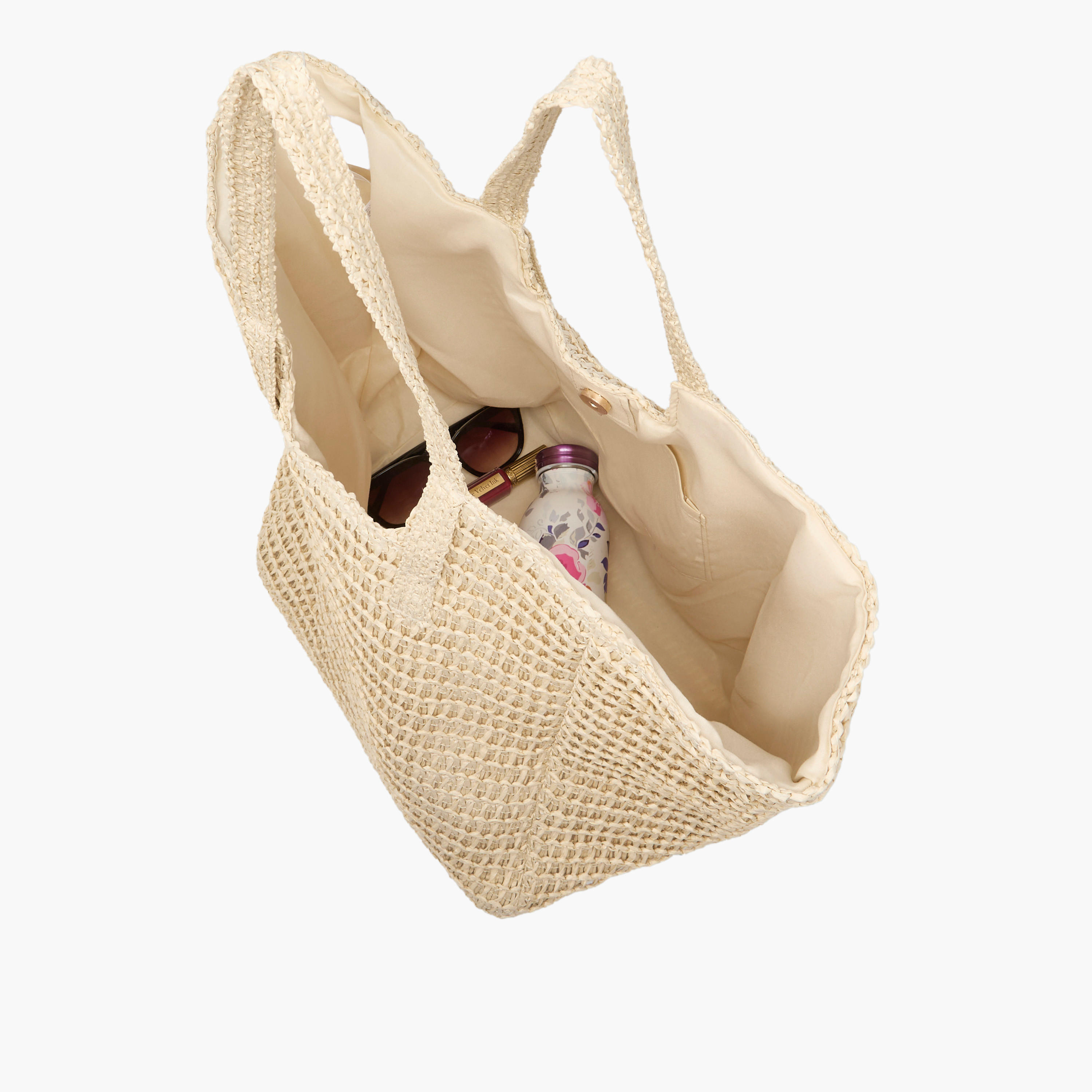 شنطة توتي بارزة الملمس بمقبض مزدوج وزر إغلاق-women-bagsandwallets-handbags-image-7