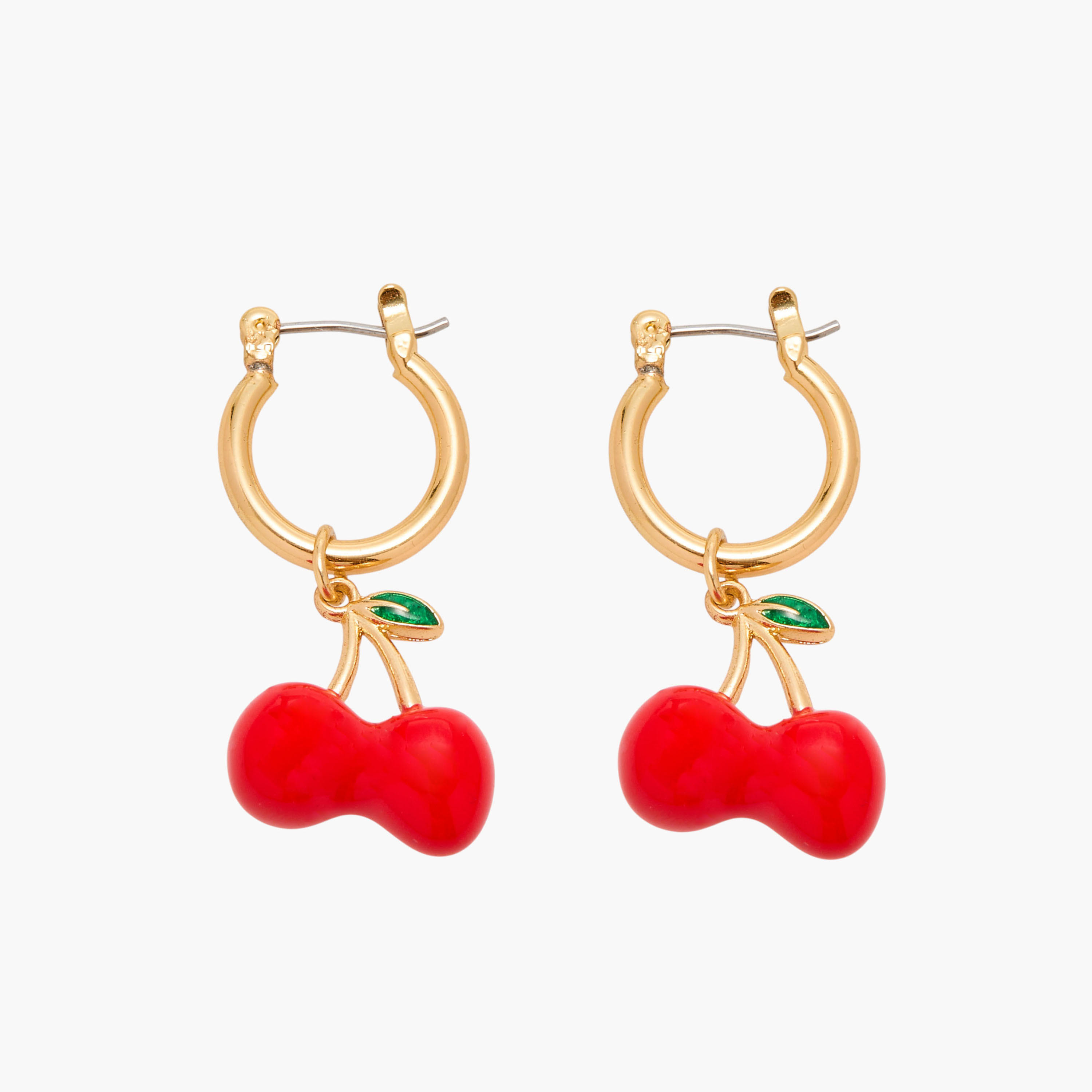 Cherry Hoop Earrings-women-watchesandjewellery-jewellery-earrings-image-1