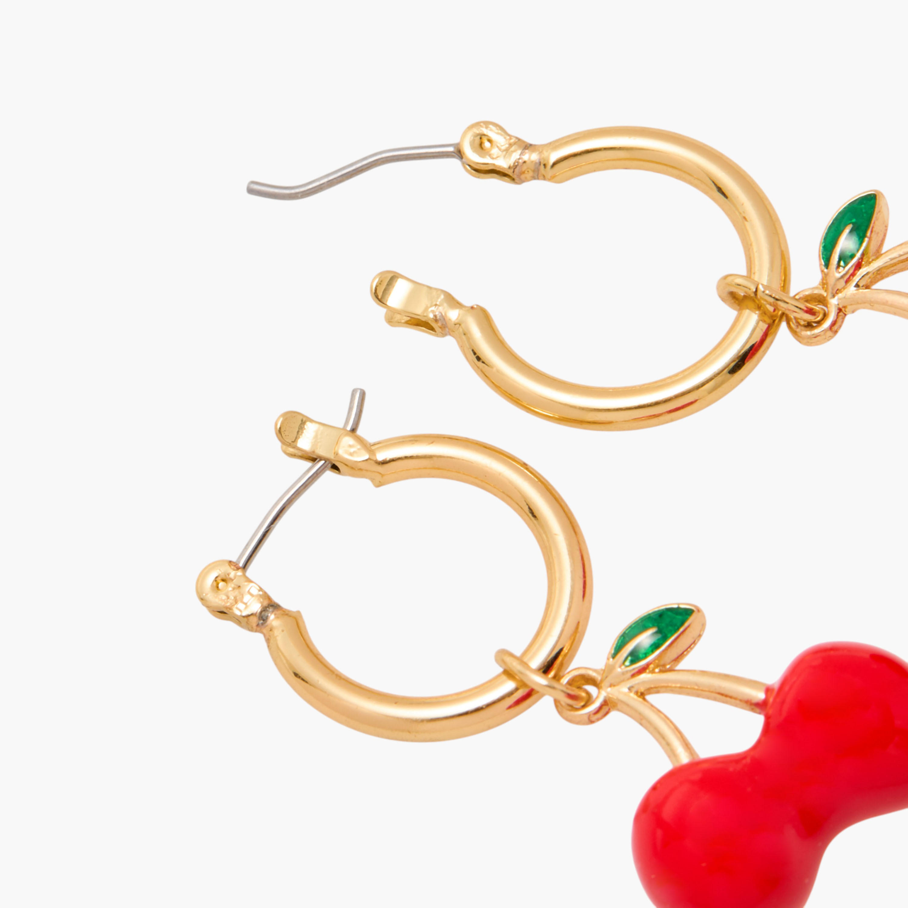 Cherry Hoop Earrings-women-watchesandjewellery-jewellery-earrings-image-4
