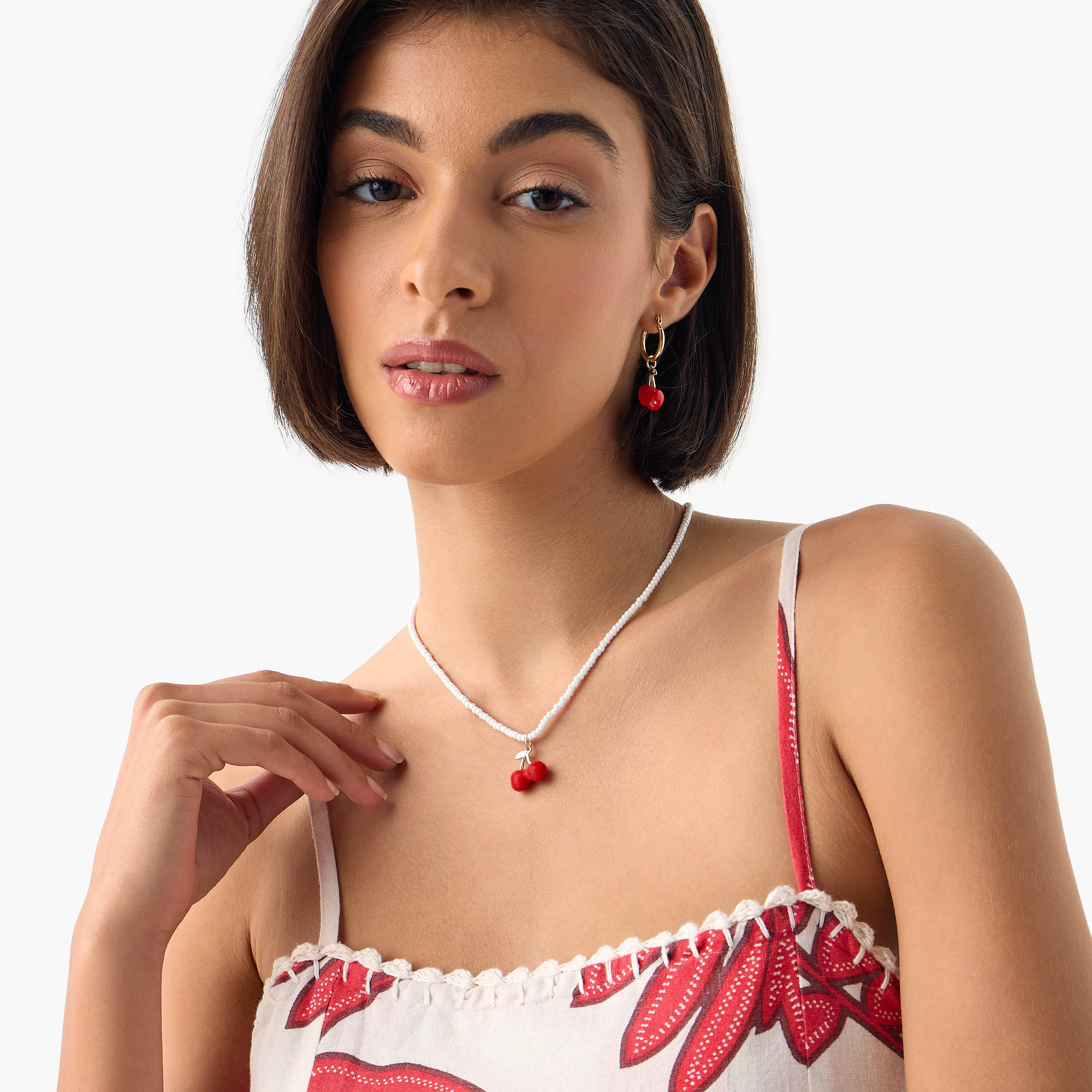 قلادة لؤلؤ بدلاية كرز ومكبس إغلاق خلفي-women-watchesandjewellery-jewellery-necklacesandpendants-image-2