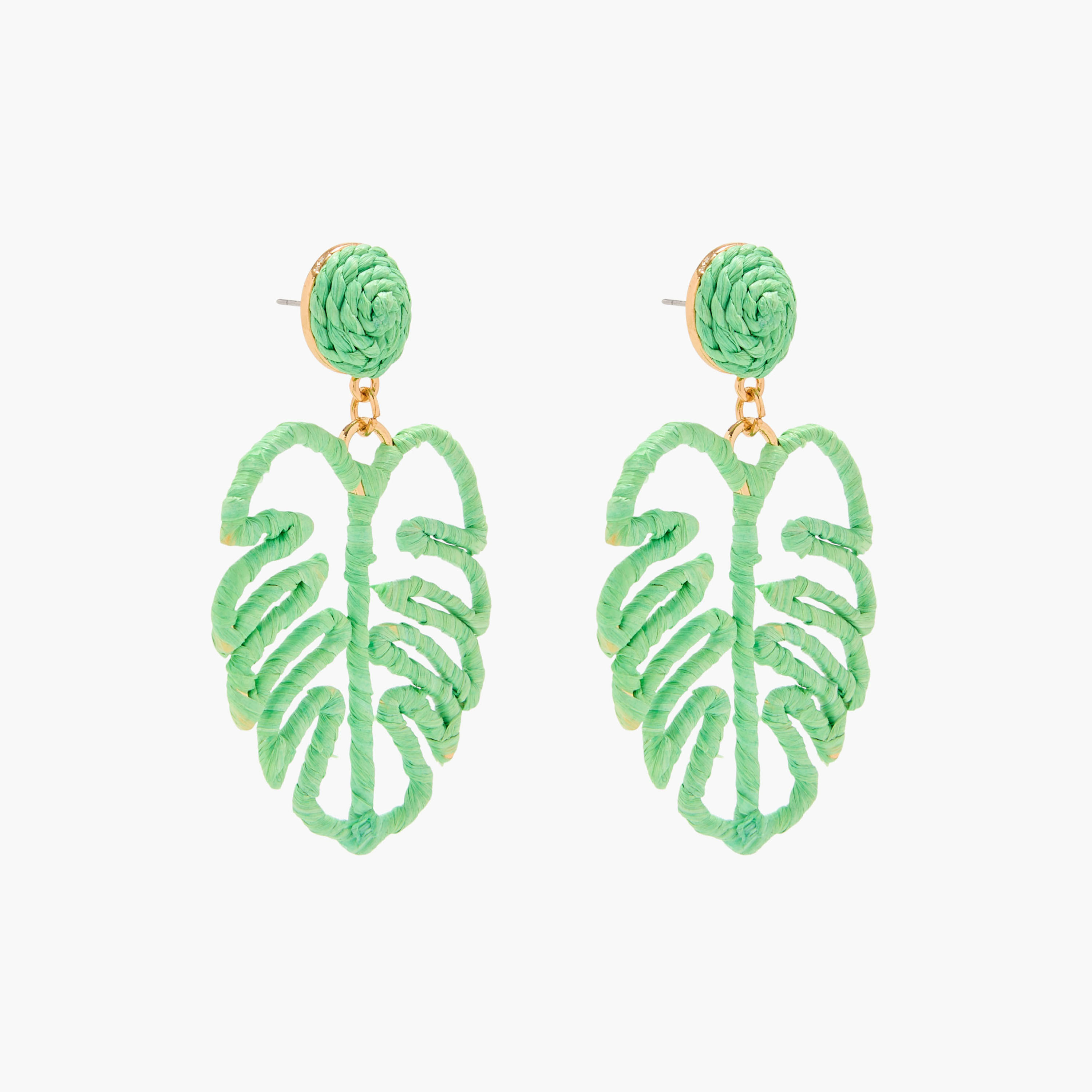 Leaf Earrings with Pushback Closure-women-watchesandjewellery-jewellery-earrings-image-3