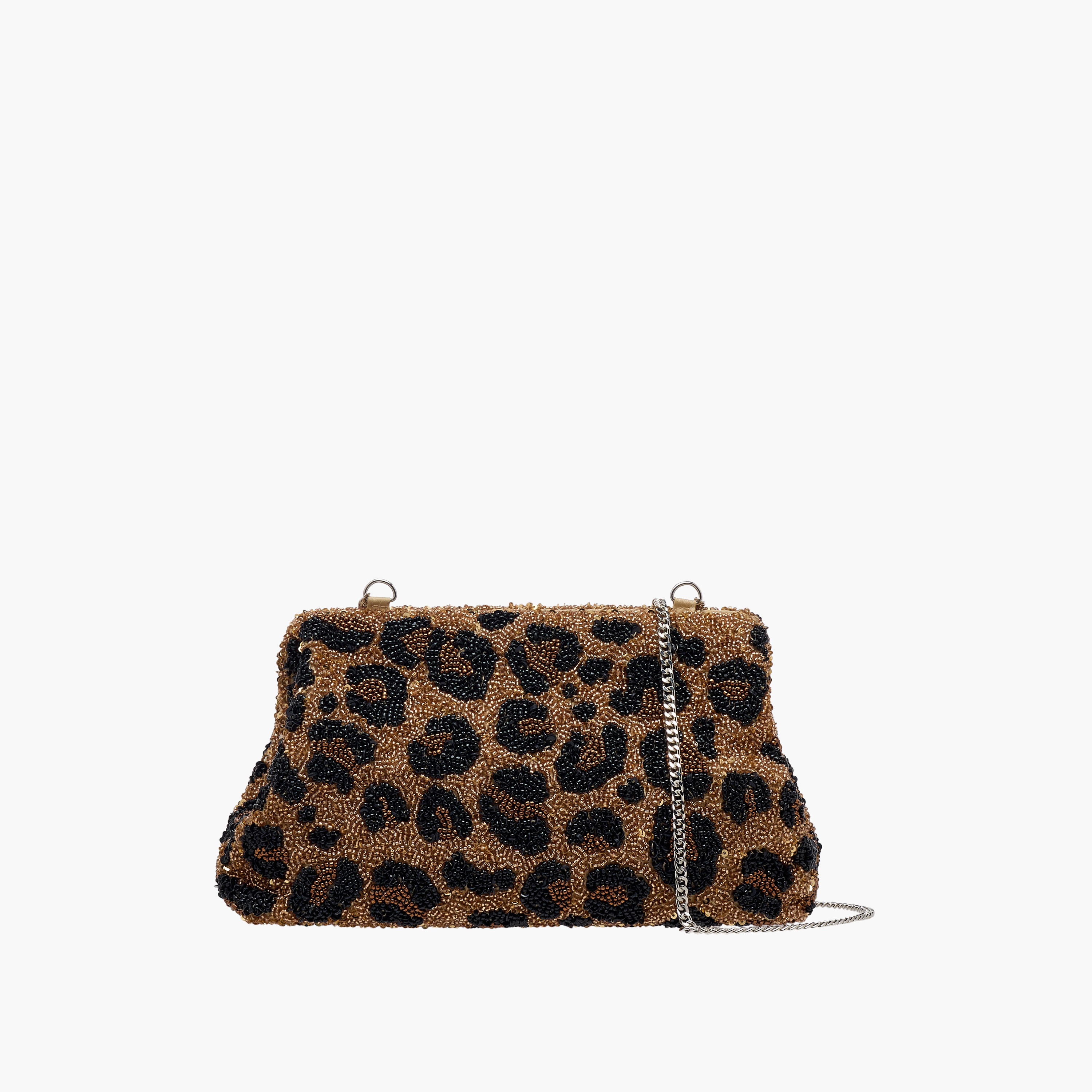 Animal Embellished Clutch with Chain Strap-women-bagsandwallets-handbags-image-1