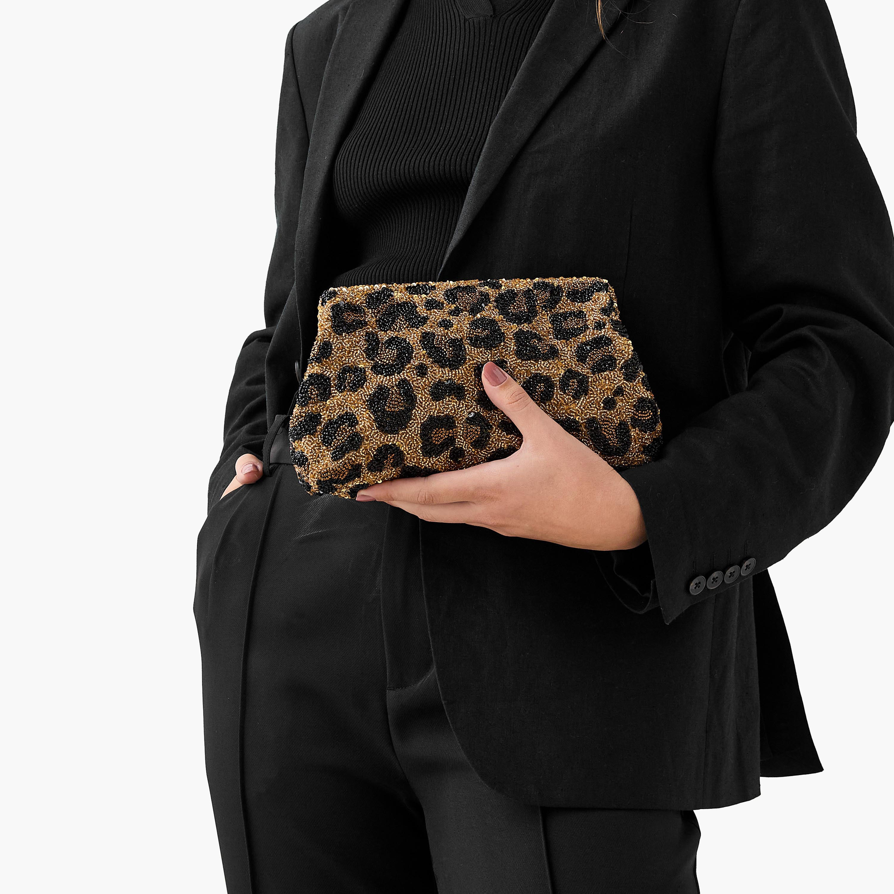 Animal Embellished Clutch with Chain Strap-women-bagsandwallets-handbags-image-2