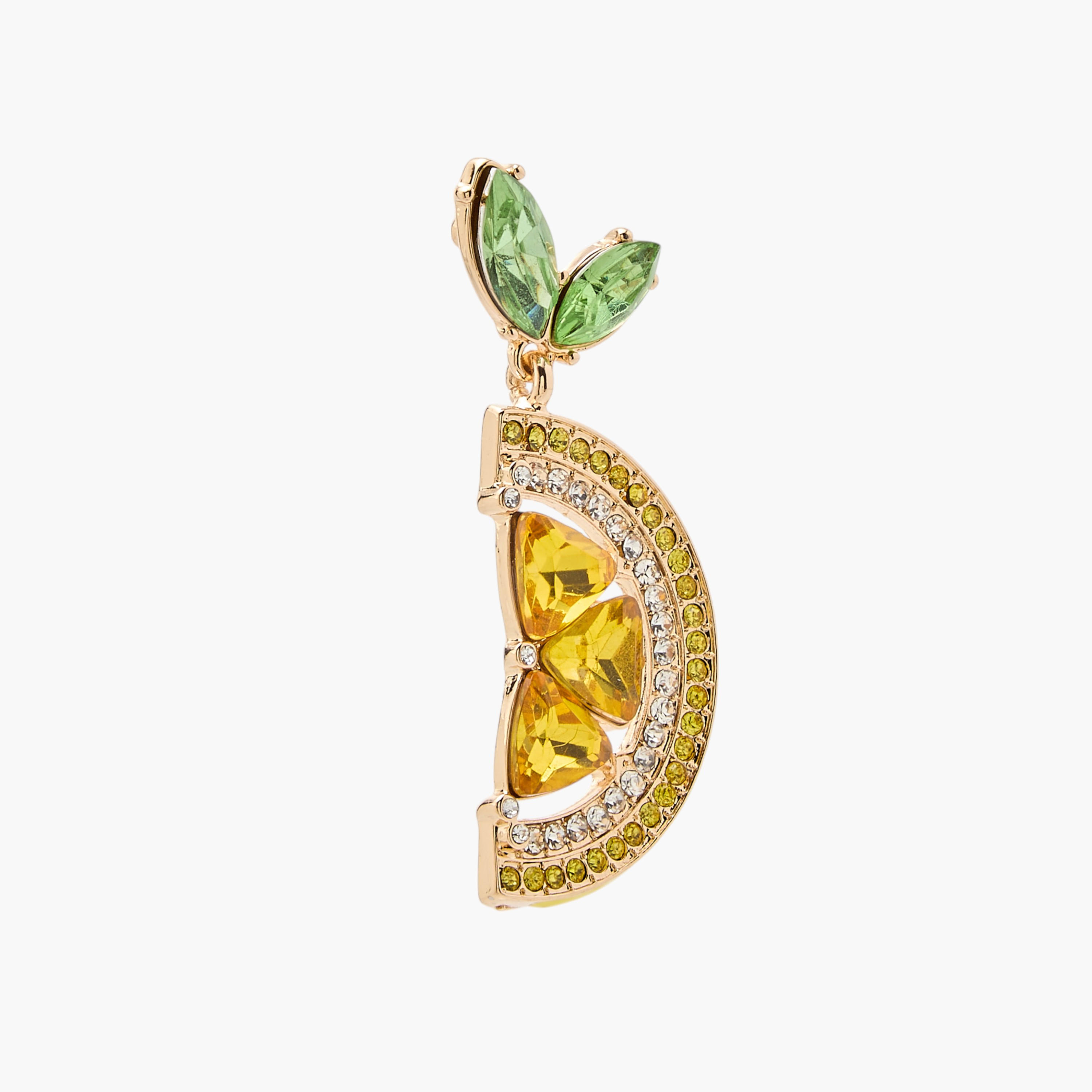 حلق ليمون مزين بمكبس إغلاق خلفي-women-watchesandjewellery-jewellery-earrings-image-4