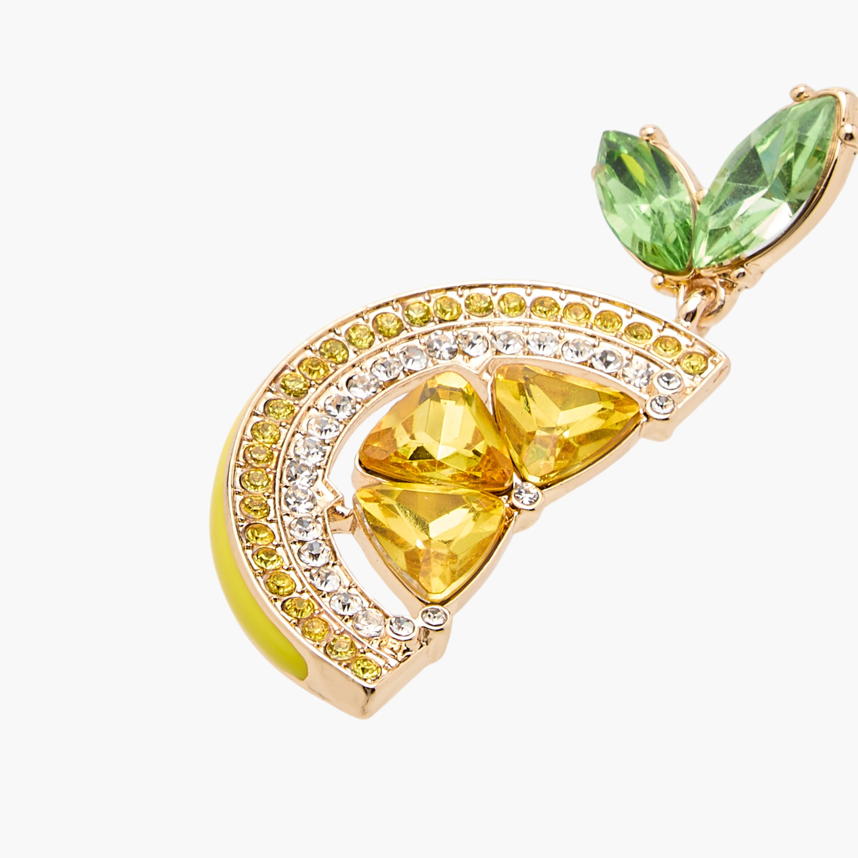 حلق ليمون مزين بمكبس إغلاق خلفي-women-watchesandjewellery-jewellery-earrings-image-2