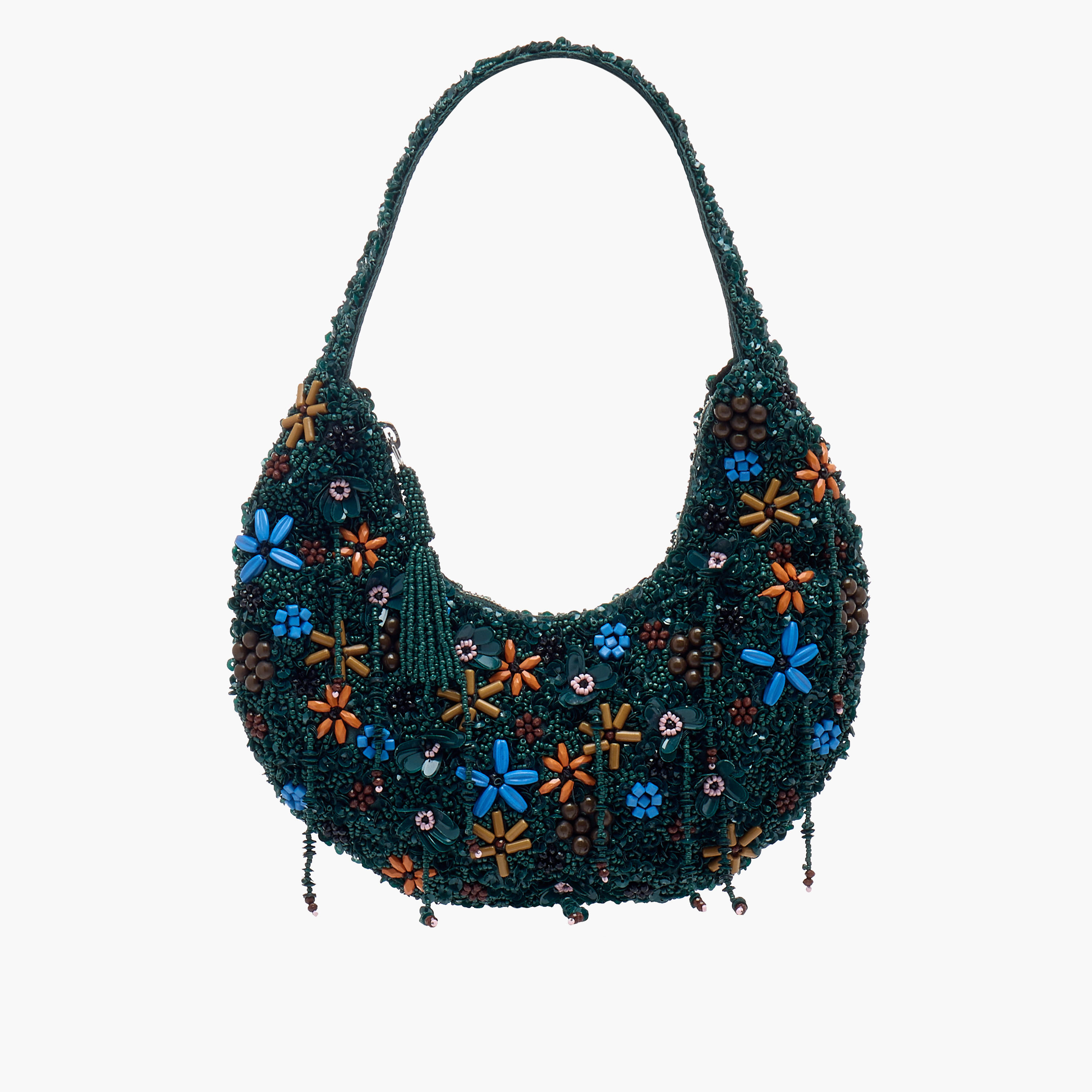 Embellished Shoulder Bag with Zip Closure-women-bagsandwallets-handbags-image-1