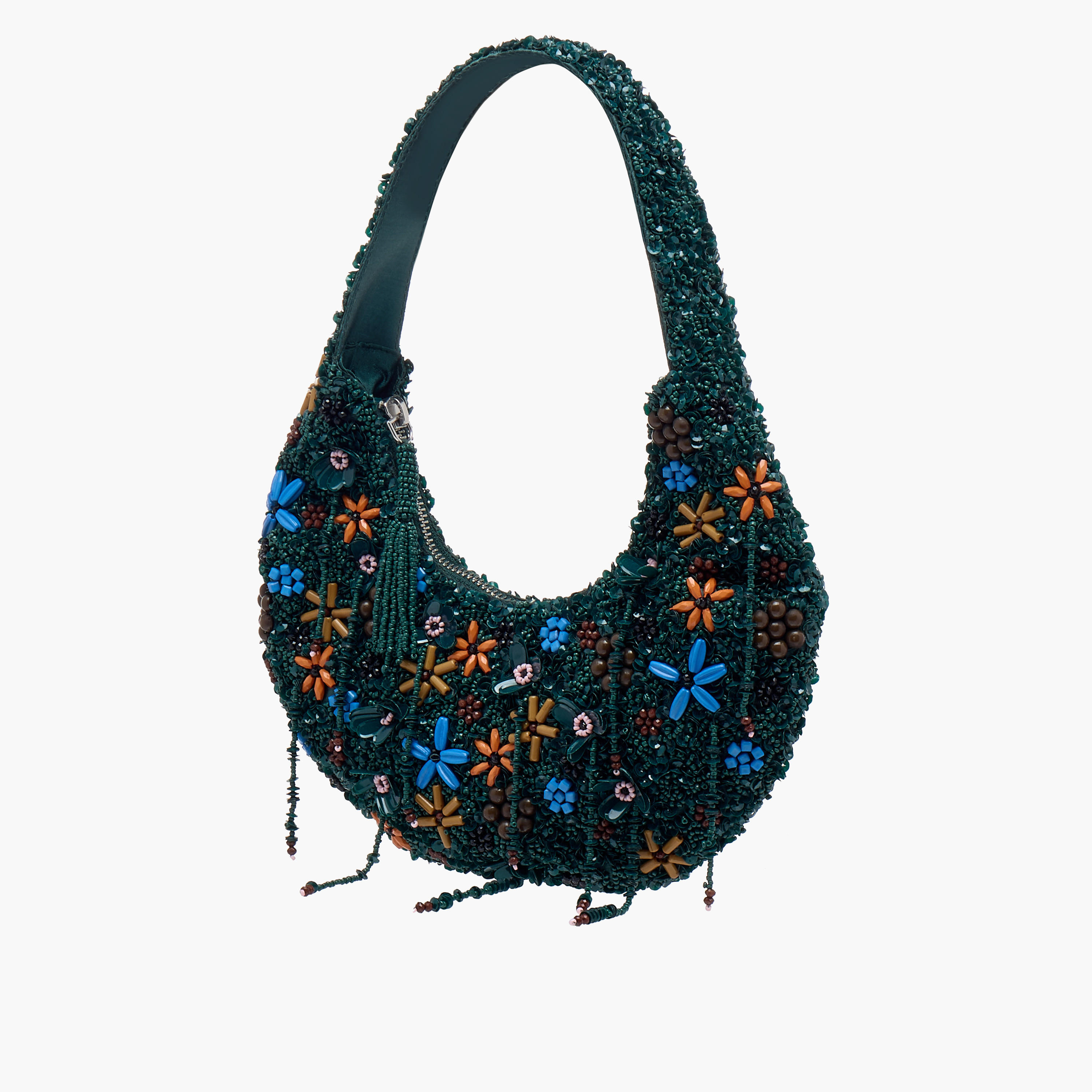 Embellished Shoulder Bag with Zip Closure-women-bagsandwallets-handbags-image-3