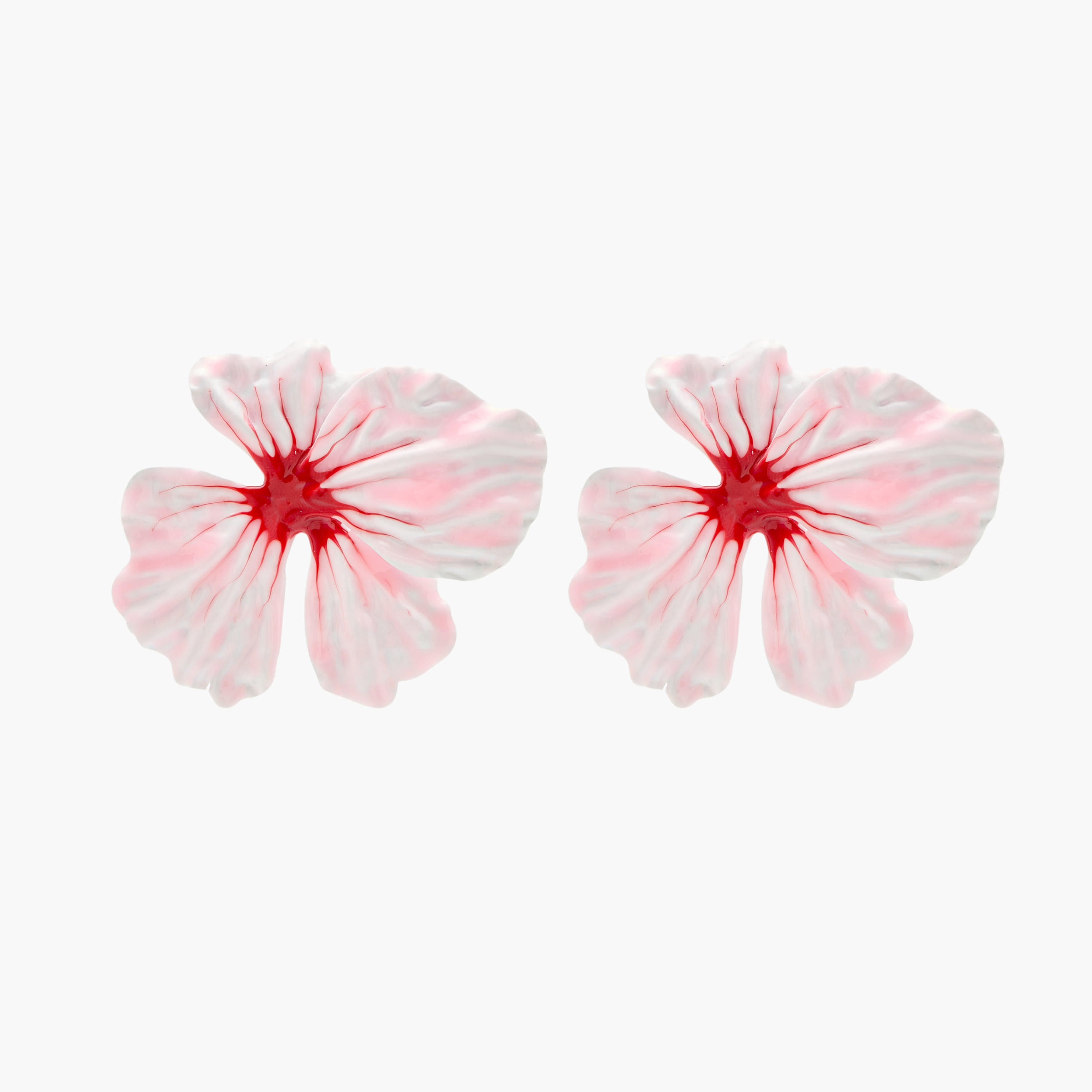 Orchid Metallic Earrings with Pushback Closure-women-watchesandjewellery-jewellery-earrings-image-1