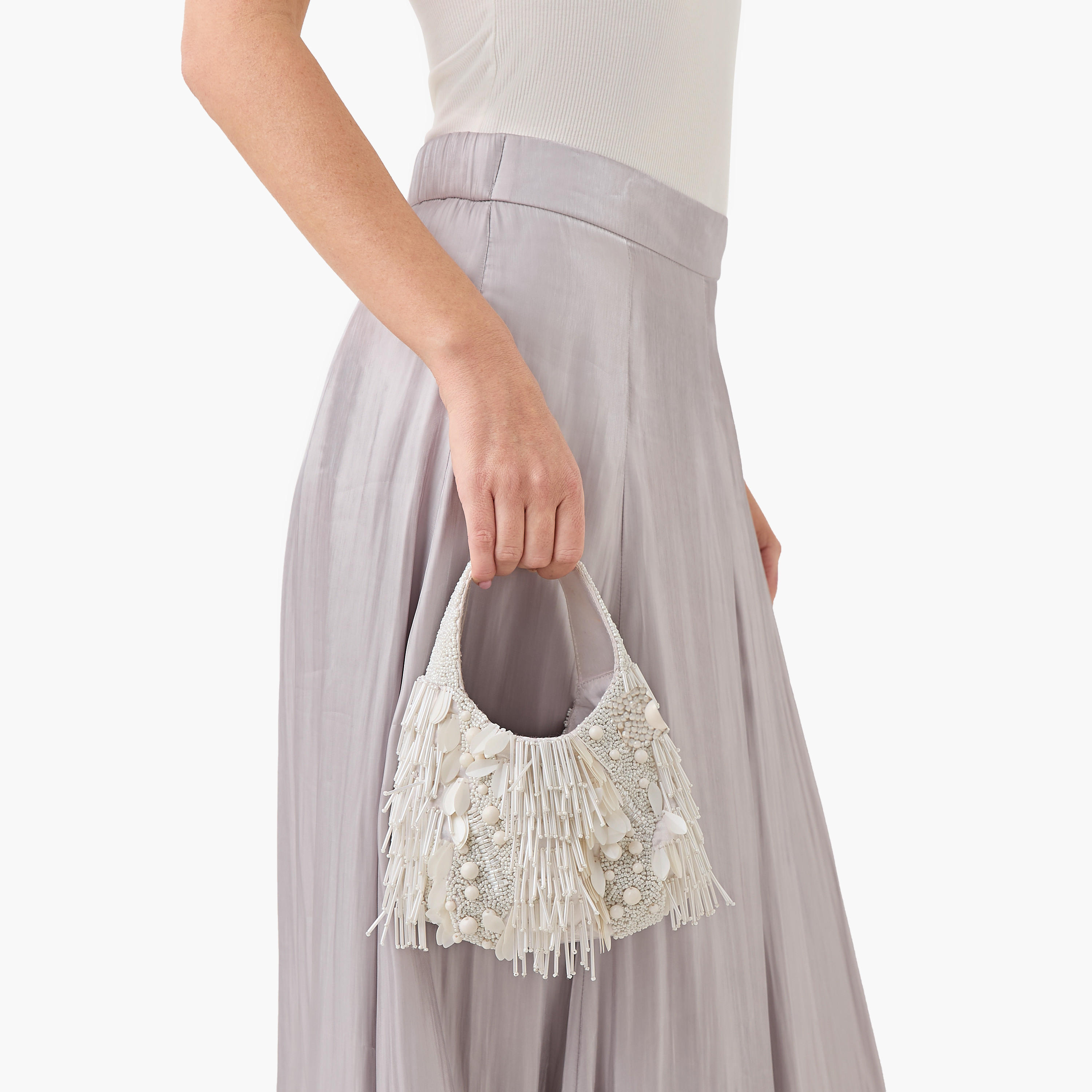 Fringed Embellished Handbag with Magnetic Button Closure-women-bagsandwallets-handbags-image-2