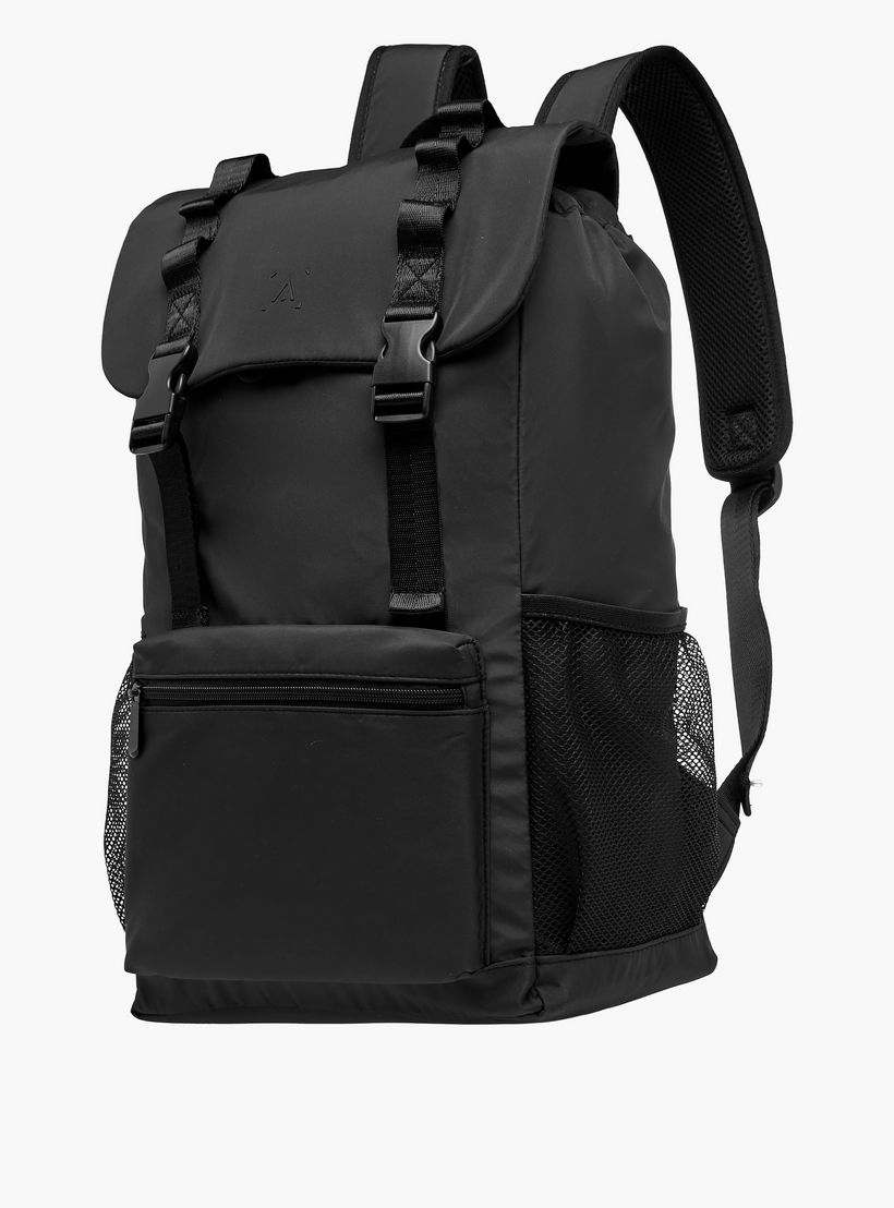 شنطة ظهر بأحزمة كتف قابلة للتعديل وإبزيم إغلاق - 27x16x45 سم-women-bagsandwallets-backpacks-image-8