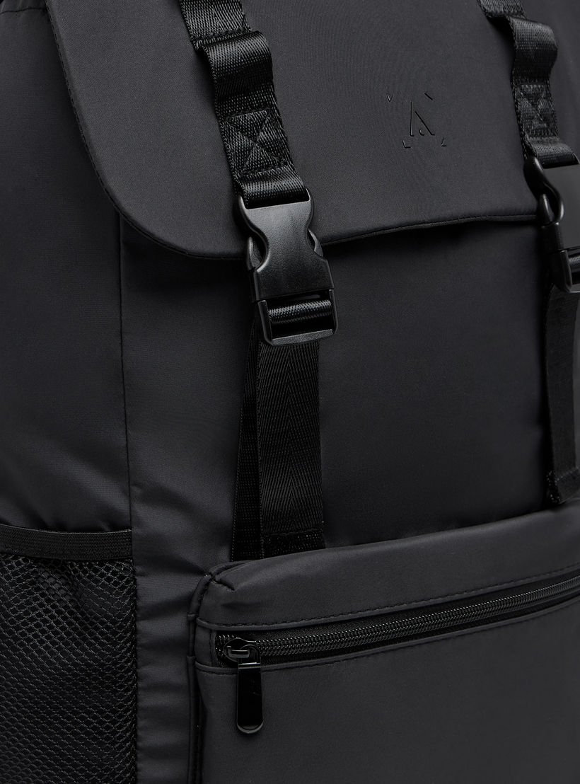 شنطة ظهر بأحزمة كتف قابلة للتعديل وإبزيم إغلاق - 27x16x45 سم-women-bagsandwallets-backpacks-image-3
