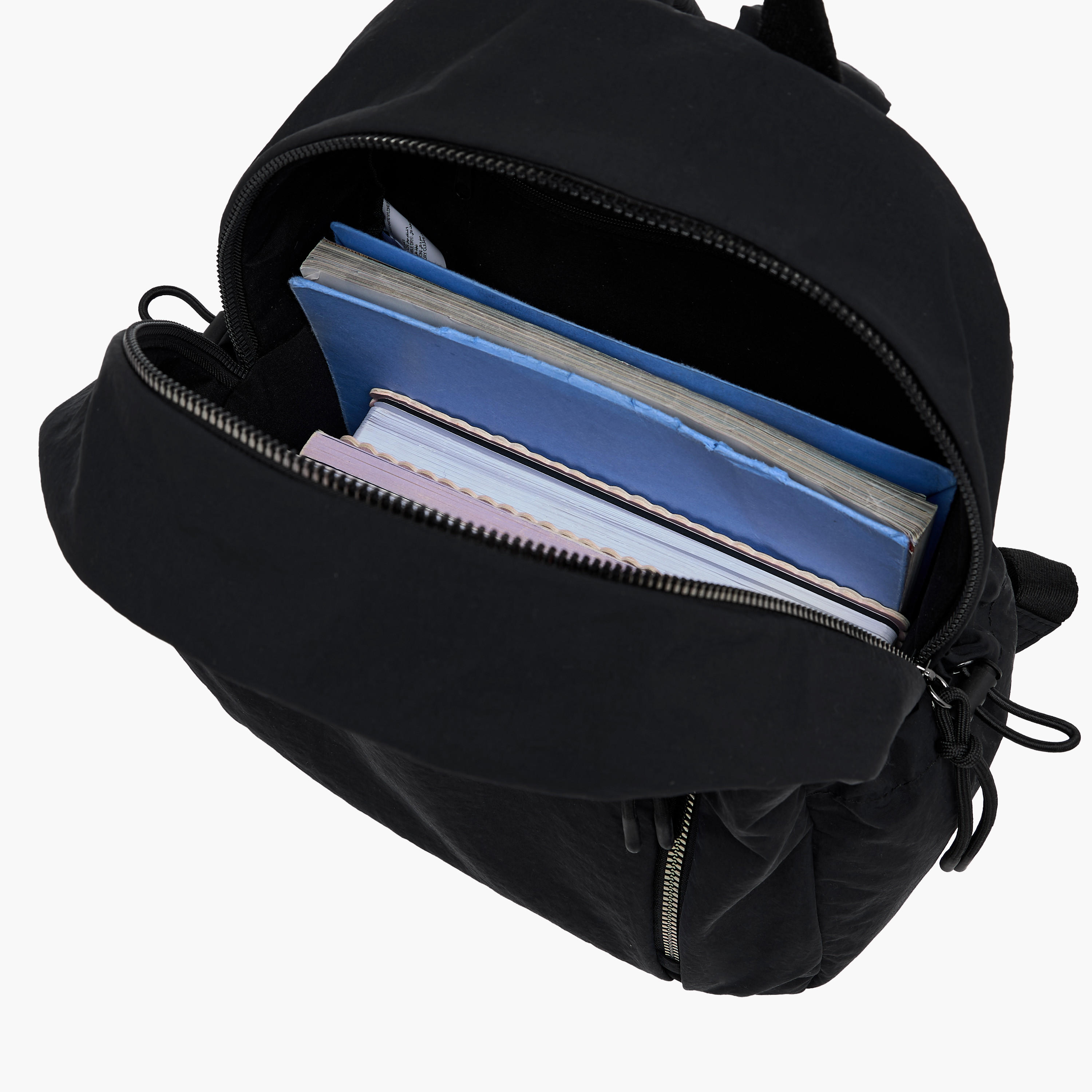 شنطة ظهر كانفاس وحمّالات قابلة للتعديل وسحاب إغلاق - 27.5x13x35 سم-women-bagsandwallets-backpacks-image-1