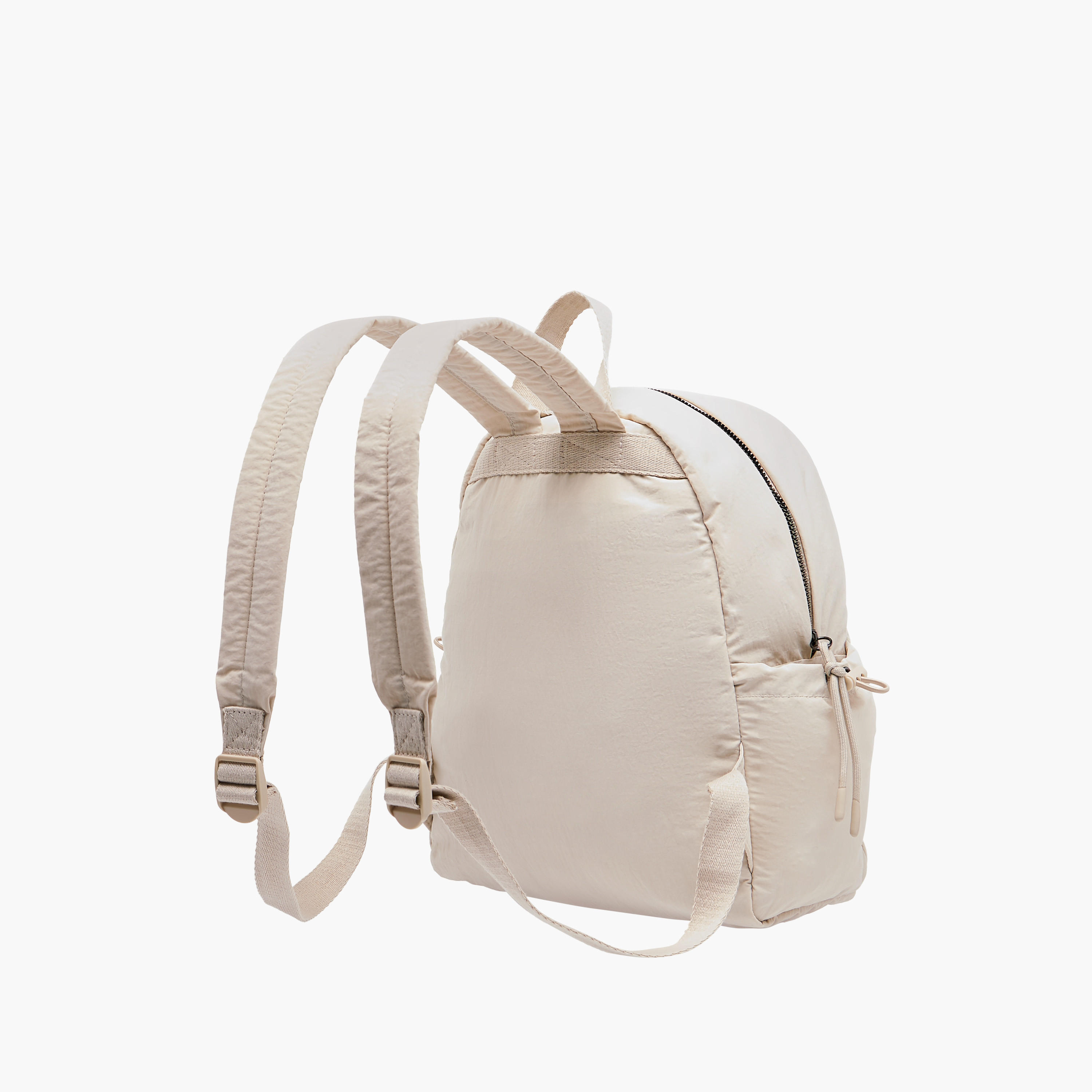 Canvas Backpack with Adjustable Shoulder Straps and Zip Closure - 27.5x13x35 cm-women-bagsandwallets-backpacks-image-4
