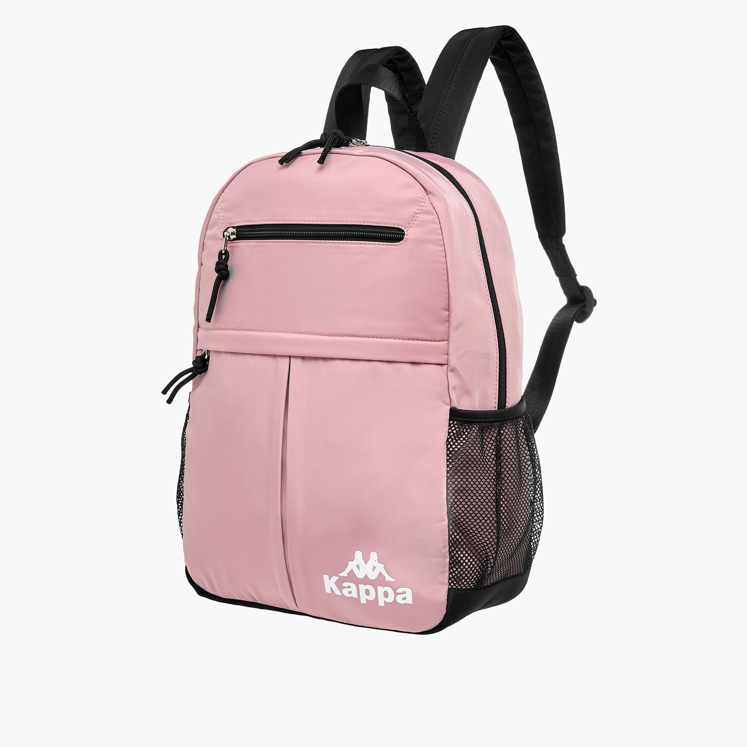 Kappa Logo Print Backpack with Adjustable Shoulder Straps - 27x14x42 cm-women-bagsandwallets-backpacks-image-4