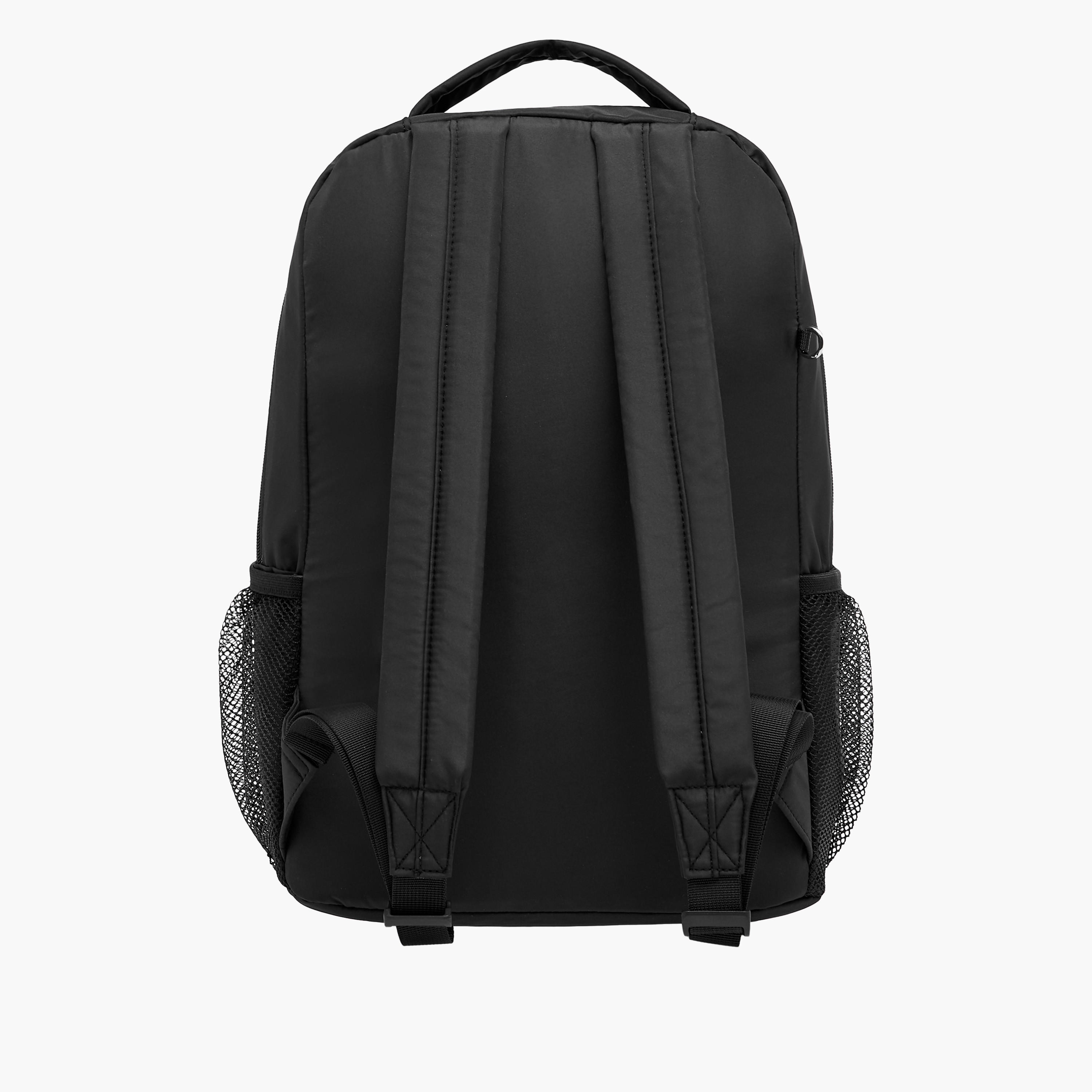 شنطة ظهر بطبعات شعار بحمّالات كتف قابلة للتعديل وشنطة صغيرة من كابا - 28x14x36 سم-women-bagsandwallets-backpacks-image-6