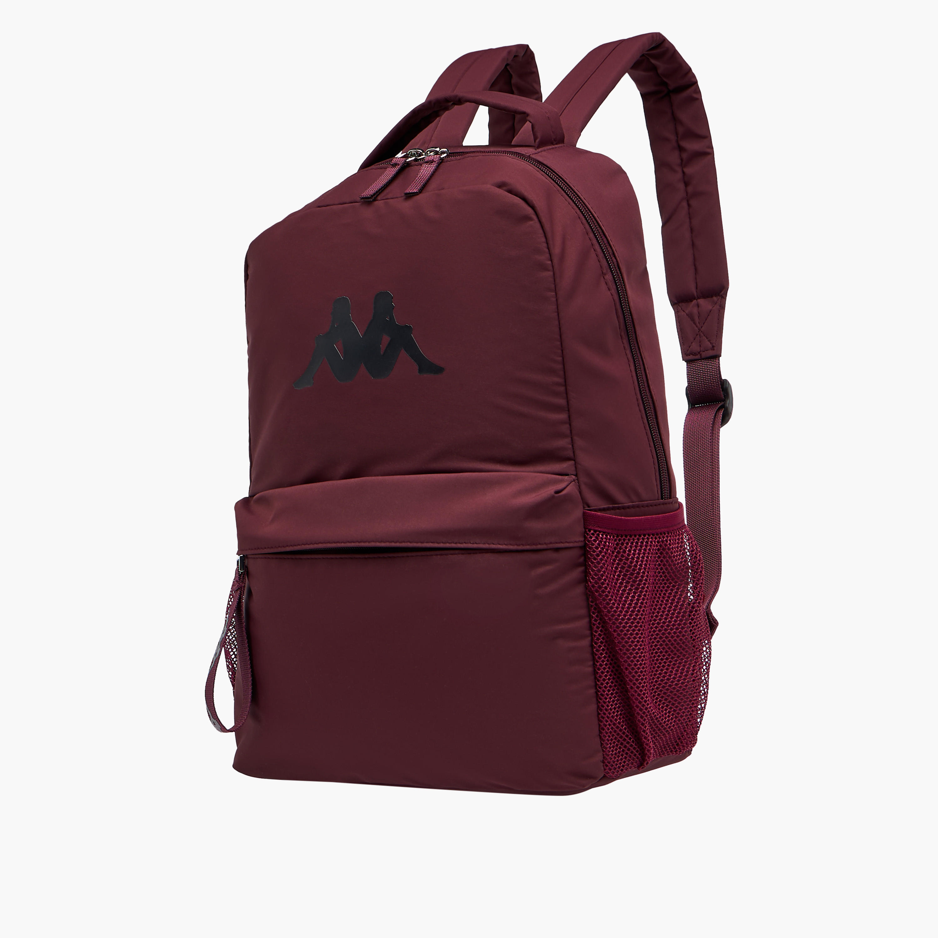 شنطة ظهر بطبعات شعار بحمّالات كتف قابلة للتعديل وشنطة صغيرة من كابا - 28x14x36 سم-women-bagsandwallets-backpacks-image-4