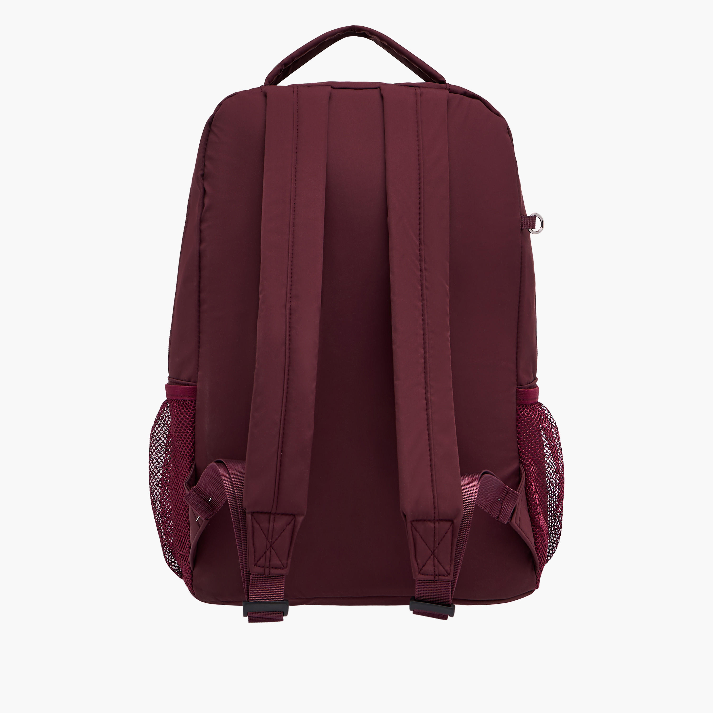 شنطة ظهر بطبعات شعار بحمّالات كتف قابلة للتعديل وشنطة صغيرة من كابا - 28x14x36 سم-women-bagsandwallets-backpacks-image-5