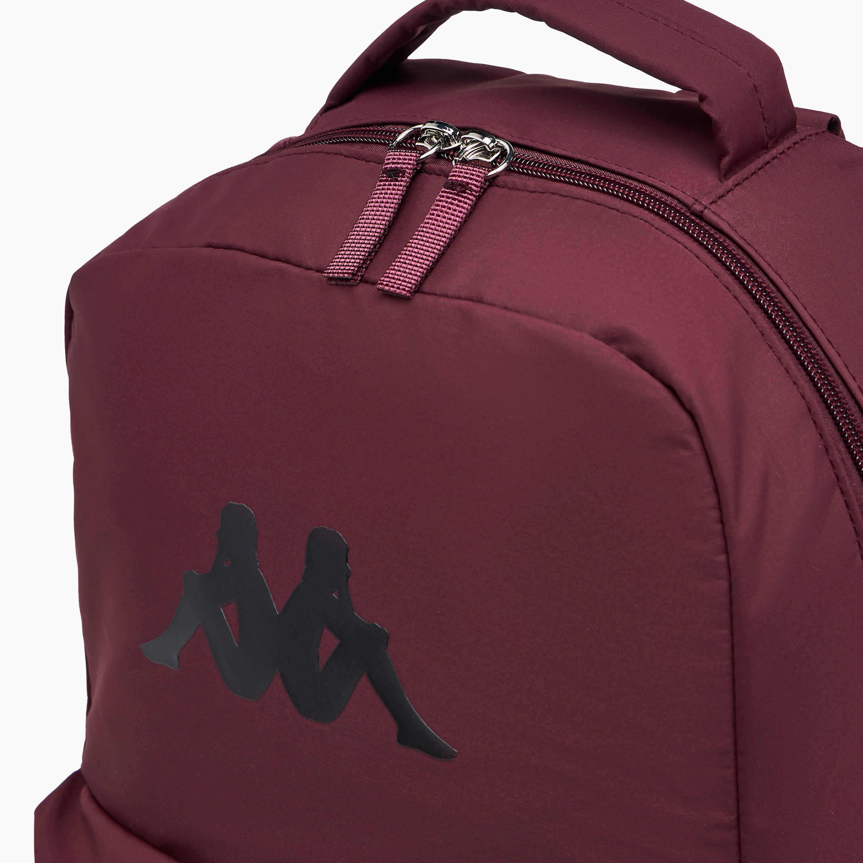 شنطة ظهر بطبعات شعار بحمّالات كتف قابلة للتعديل وشنطة صغيرة من كابا - 28x14x36 سم-women-bagsandwallets-backpacks-image-8