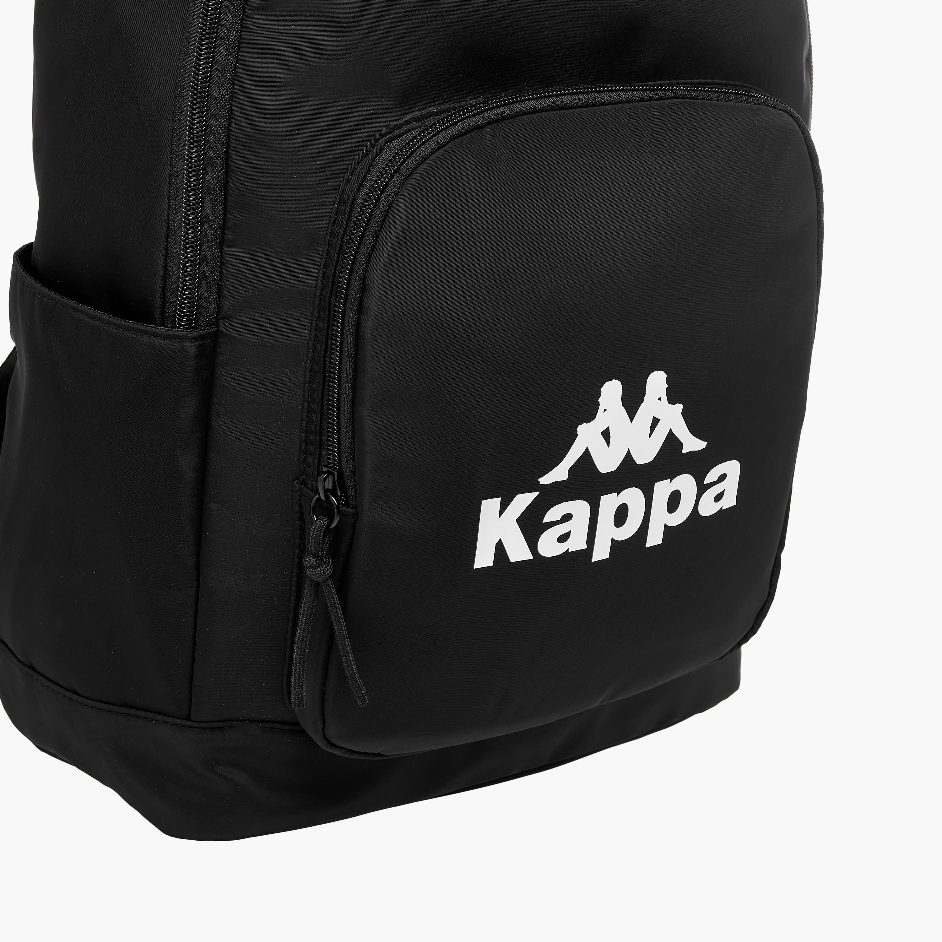 Kappa Logo Print Backpack with Adjustable Shoulder Straps - 28x14x44 cm-women-bagsandwallets-backpacks-image-6
