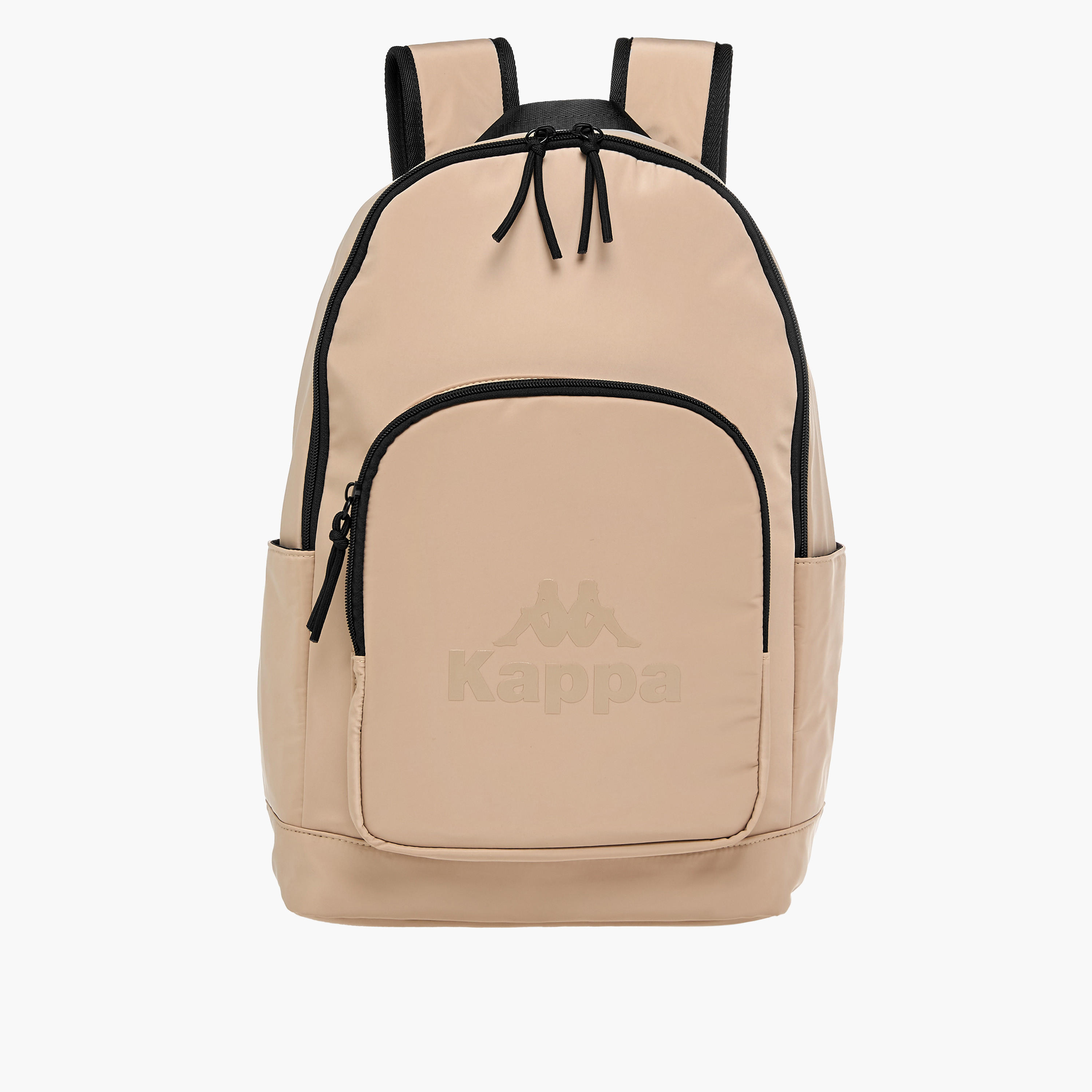 Kappa Logo Print Backpack with Adjustable Shoulder Straps - 28x14x44 cm-women-bagsandwallets-backpacks-image-1