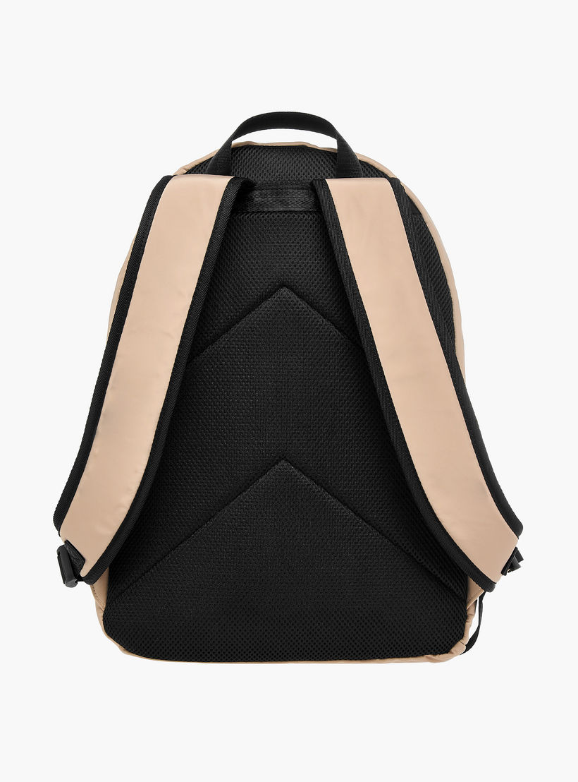 Kappa Logo Print Backpack with Adjustable Shoulder Straps - 28x14x44 cm-women-bagsandwallets-backpacks-image-5