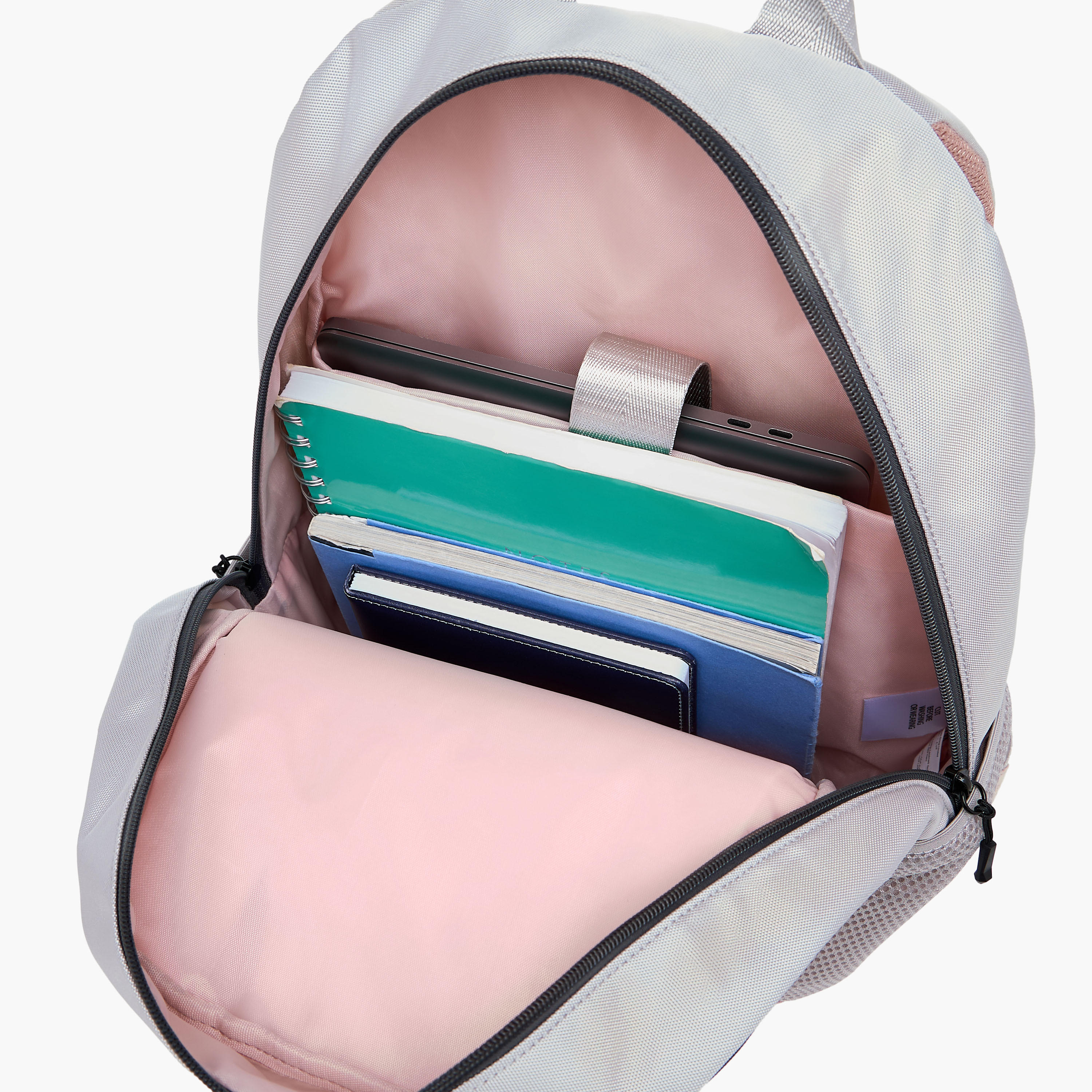 شنطة ظهر بأحزمة كتف قابلة للتعديل وسحاب إغلاق وطبعات من لي كوبر - 28x13.5x43 سم-women-bagsandwallets-backpacks-image-1