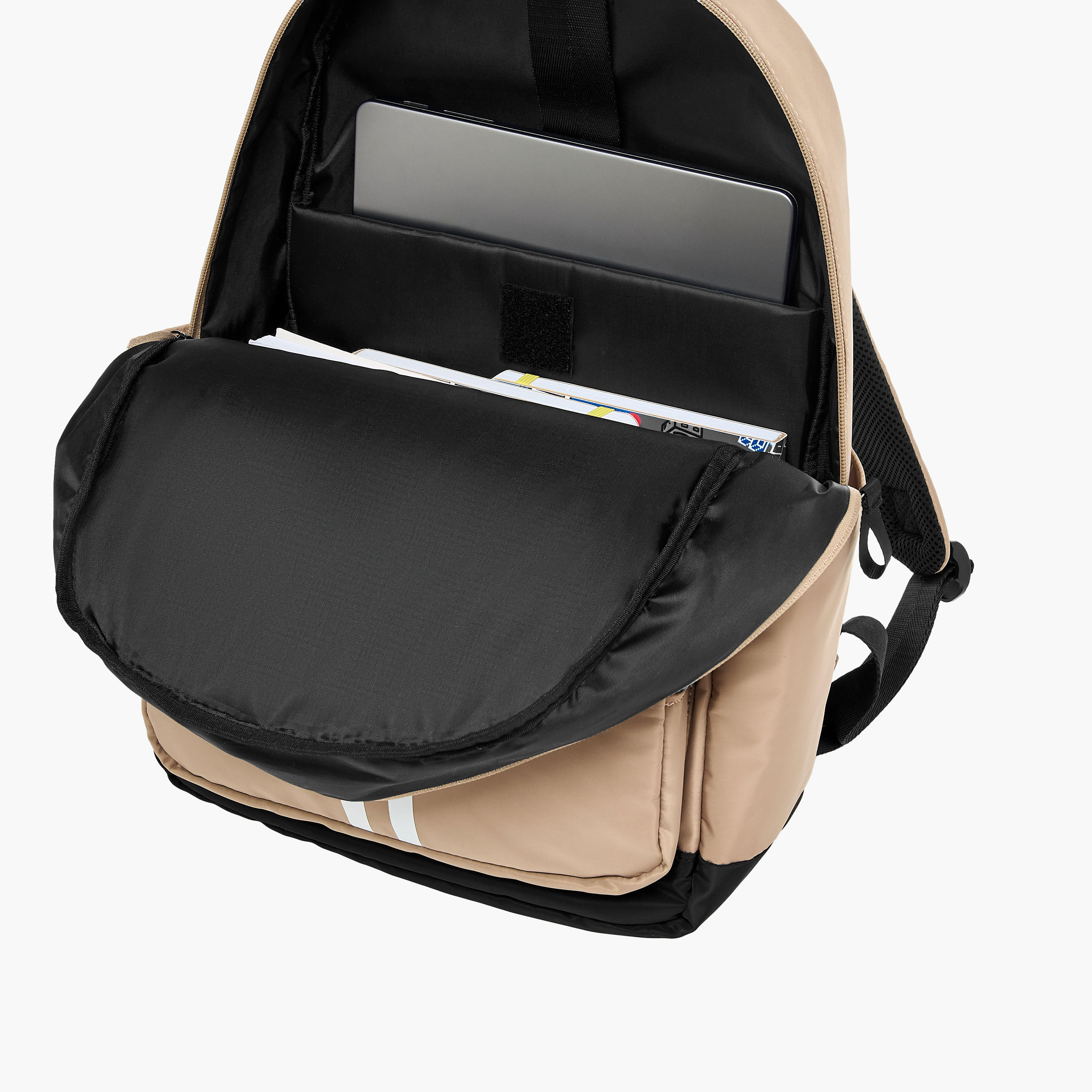Lee Cooper Logo Print Backpack with Adjustable Shoulder Straps - 28x13.5x44 cm-women-bagsandwallets-backpacks-image-9