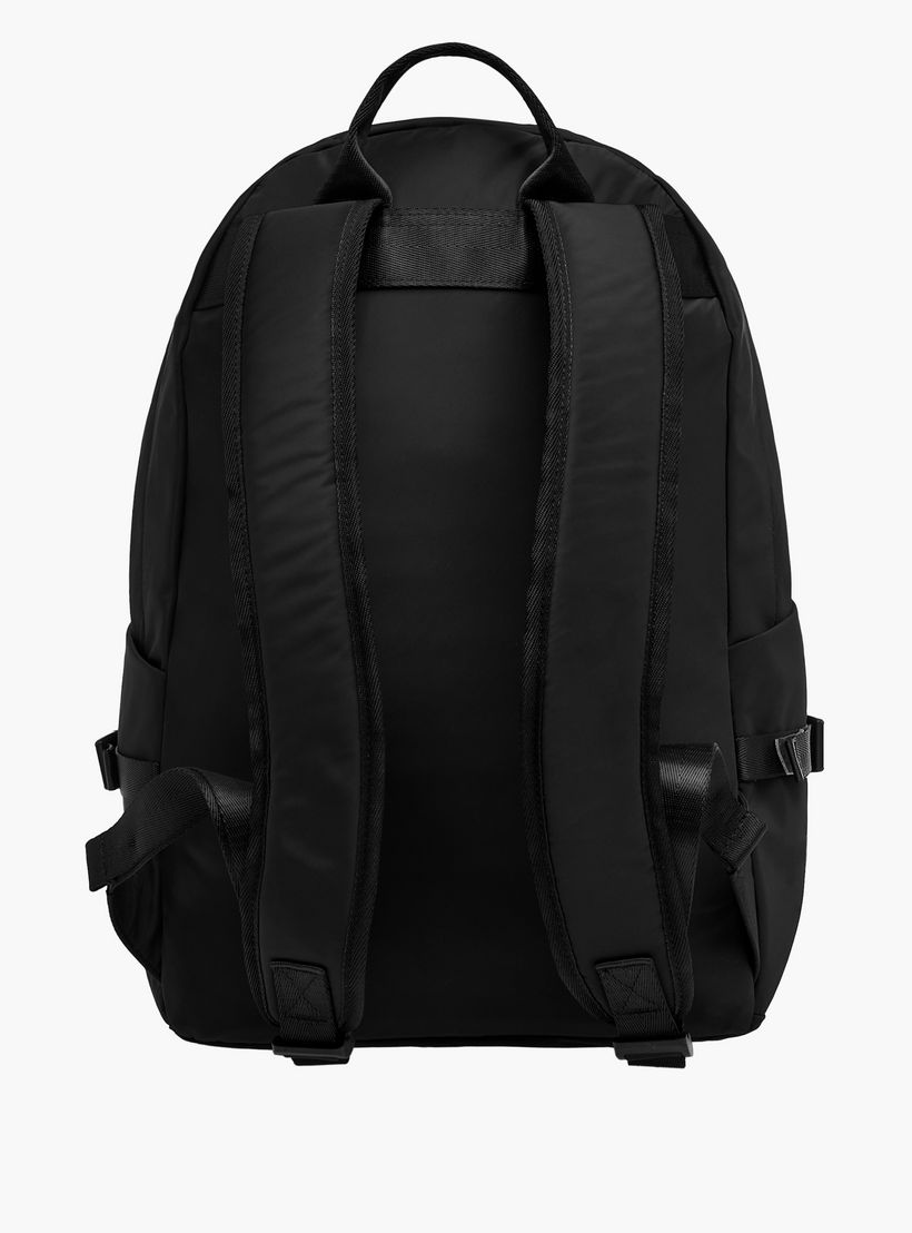 Starter Logo Print Backpack with Adjustable Shoulder Straps and Pouch - 28x13x42 cm-women-bagsandwallets-backpacks-image-5