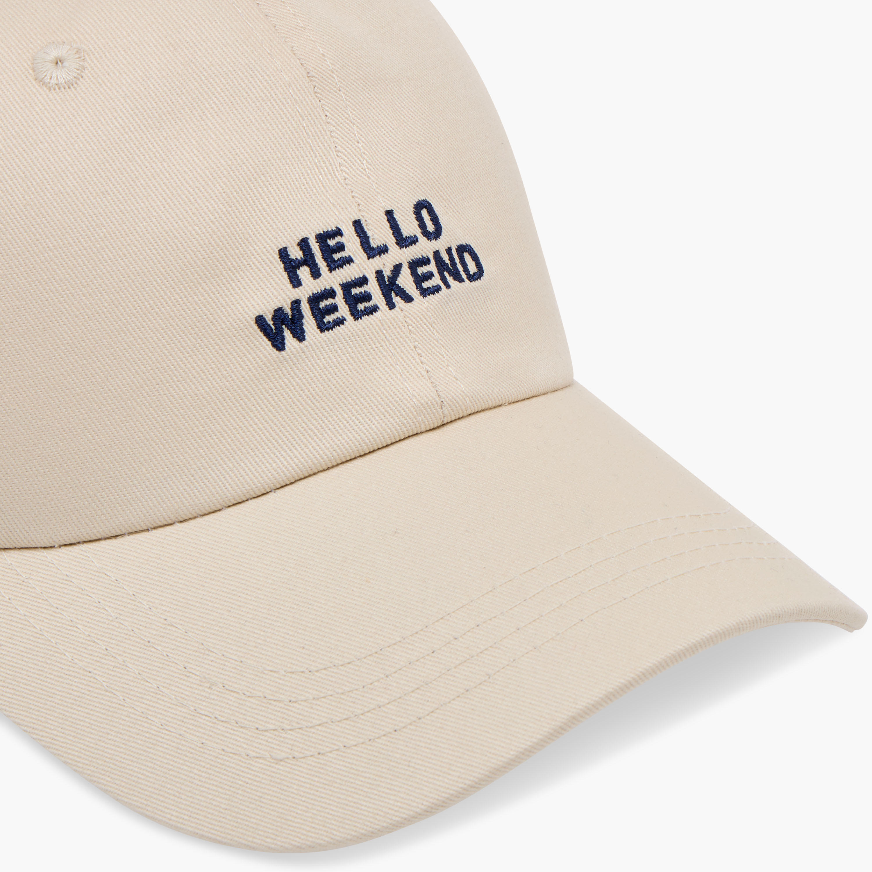 Slogan Embroidered Cap with Buckled Strap Closure-women-clothingaccessories-capsandhats-image-6