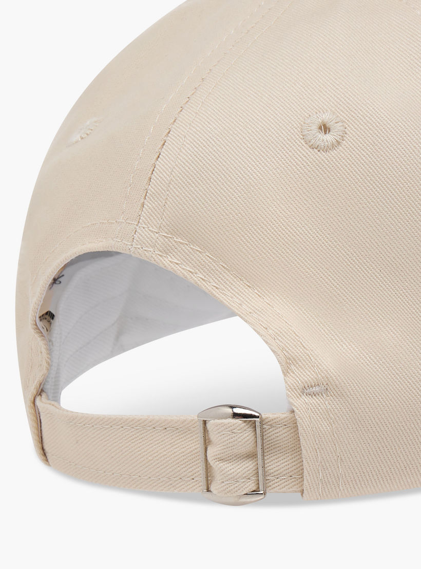 Slogan Embroidered Cap with Buckled Strap Closure-women-clothingaccessories-capsandhats-image-7