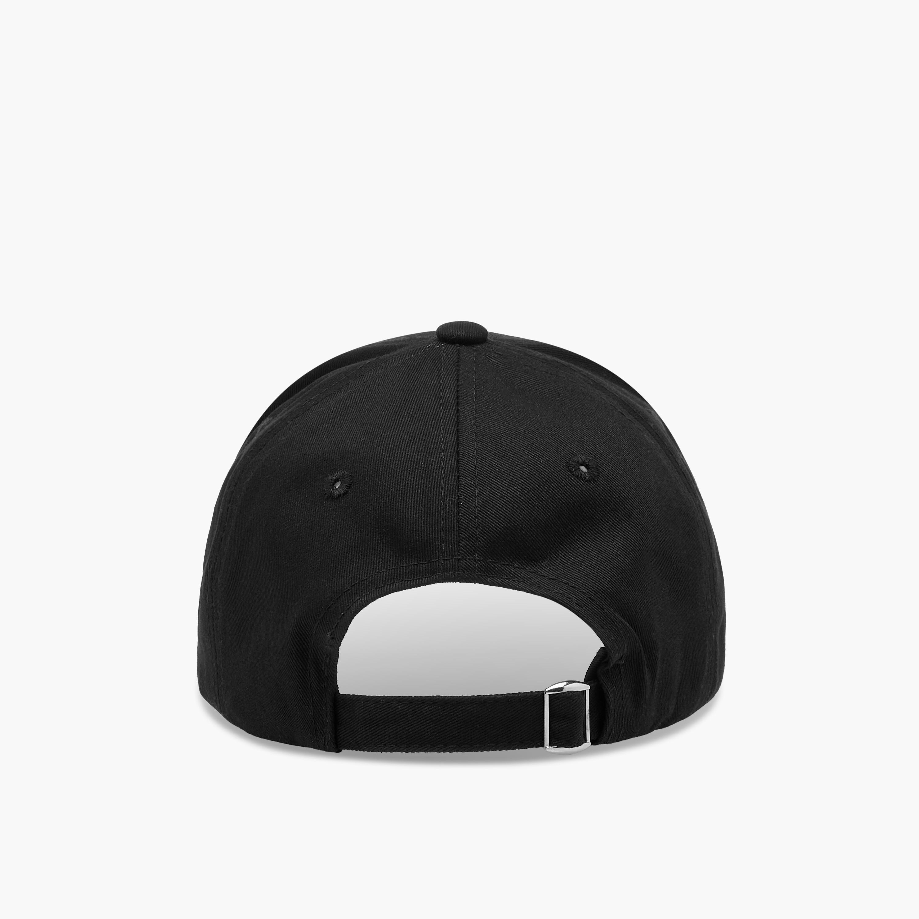 Kappa Logo Embroidered Cap with Buckle Strap Closure-women-clothingaccessories-capsandhats-image-5