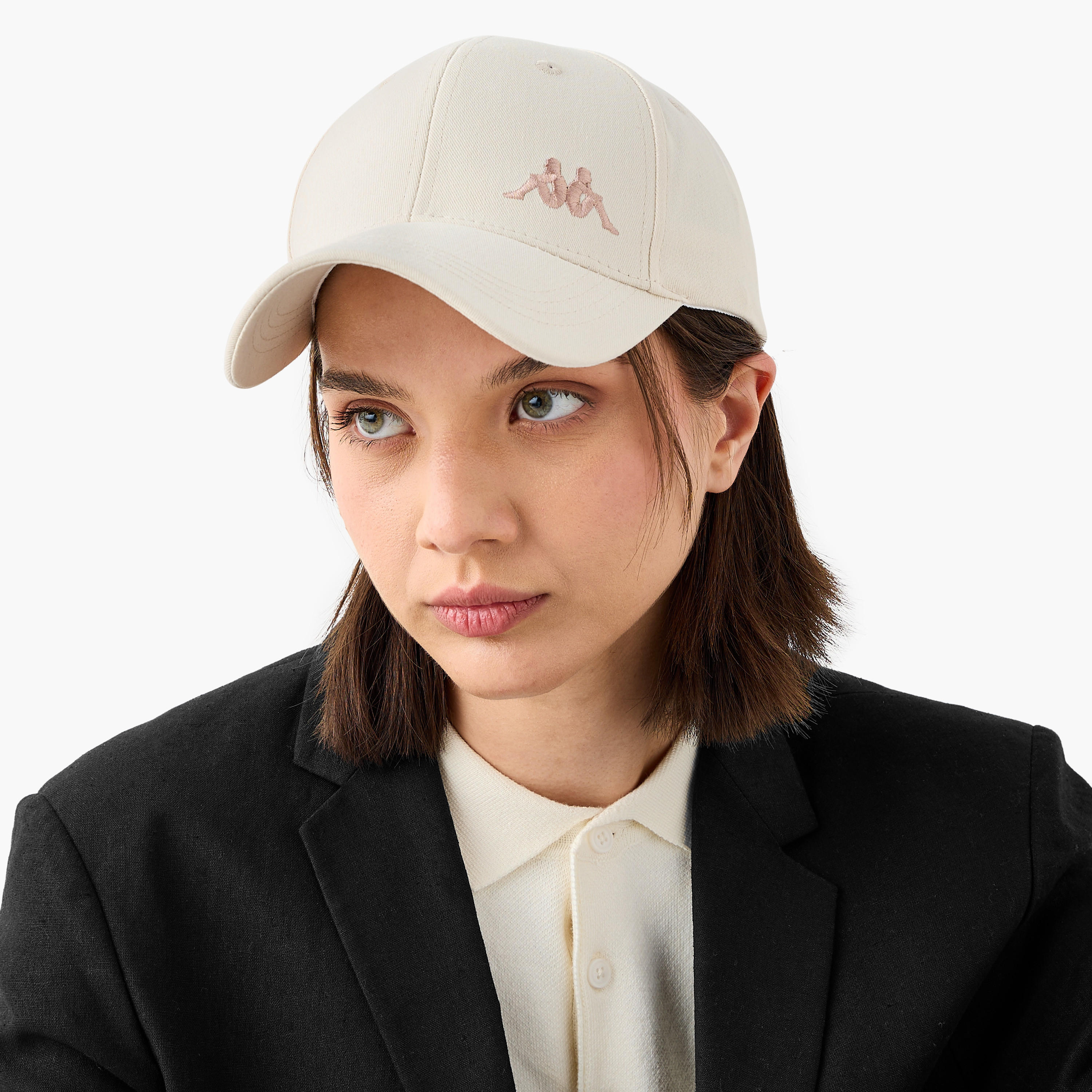 كاب بتطريز شعار وبحزام وإبزيم إغلاق من كابا-women-clothingaccessories-capsandhats-image-2