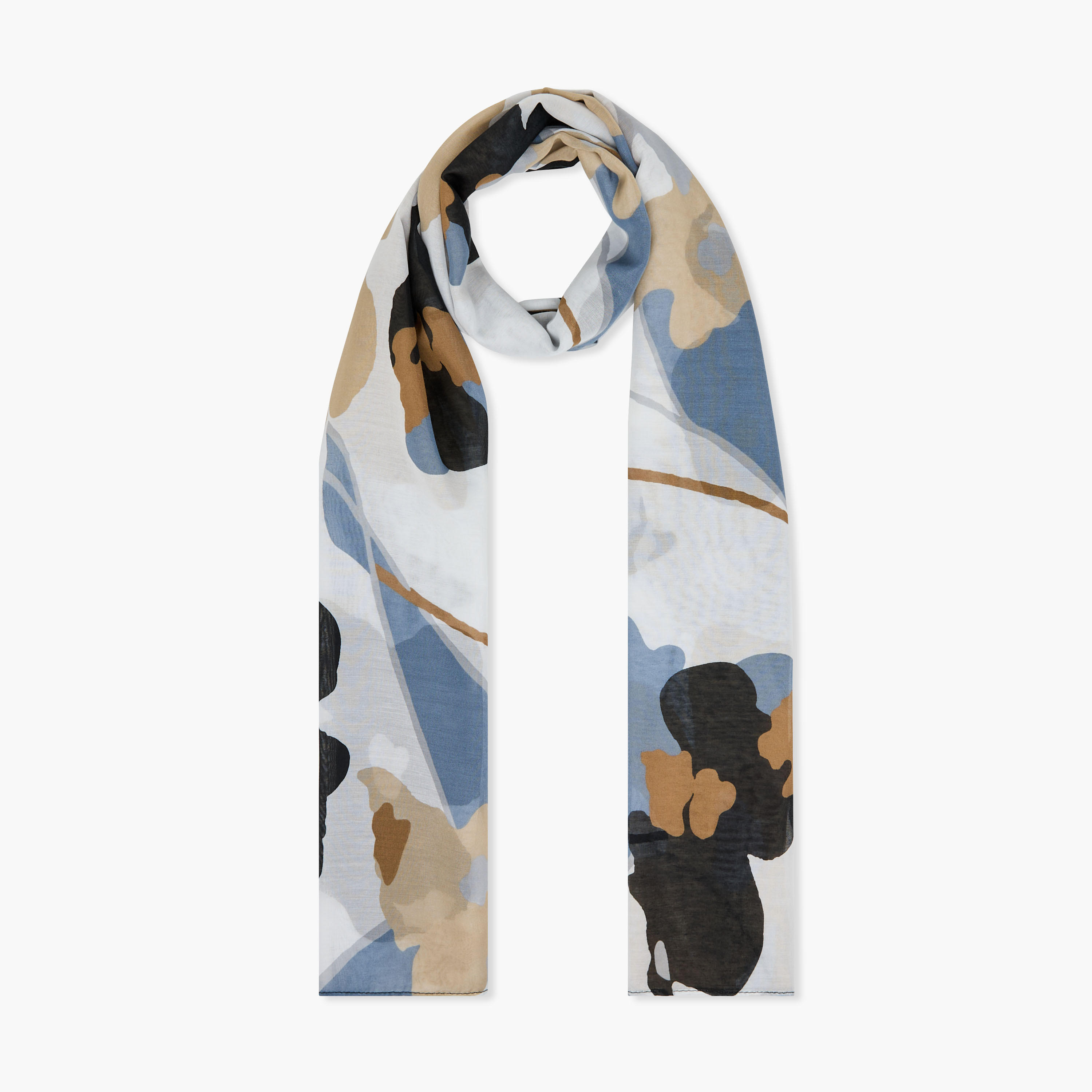 Abstract Floral Print Scarf-women-clothingaccessories-scarves-image-1