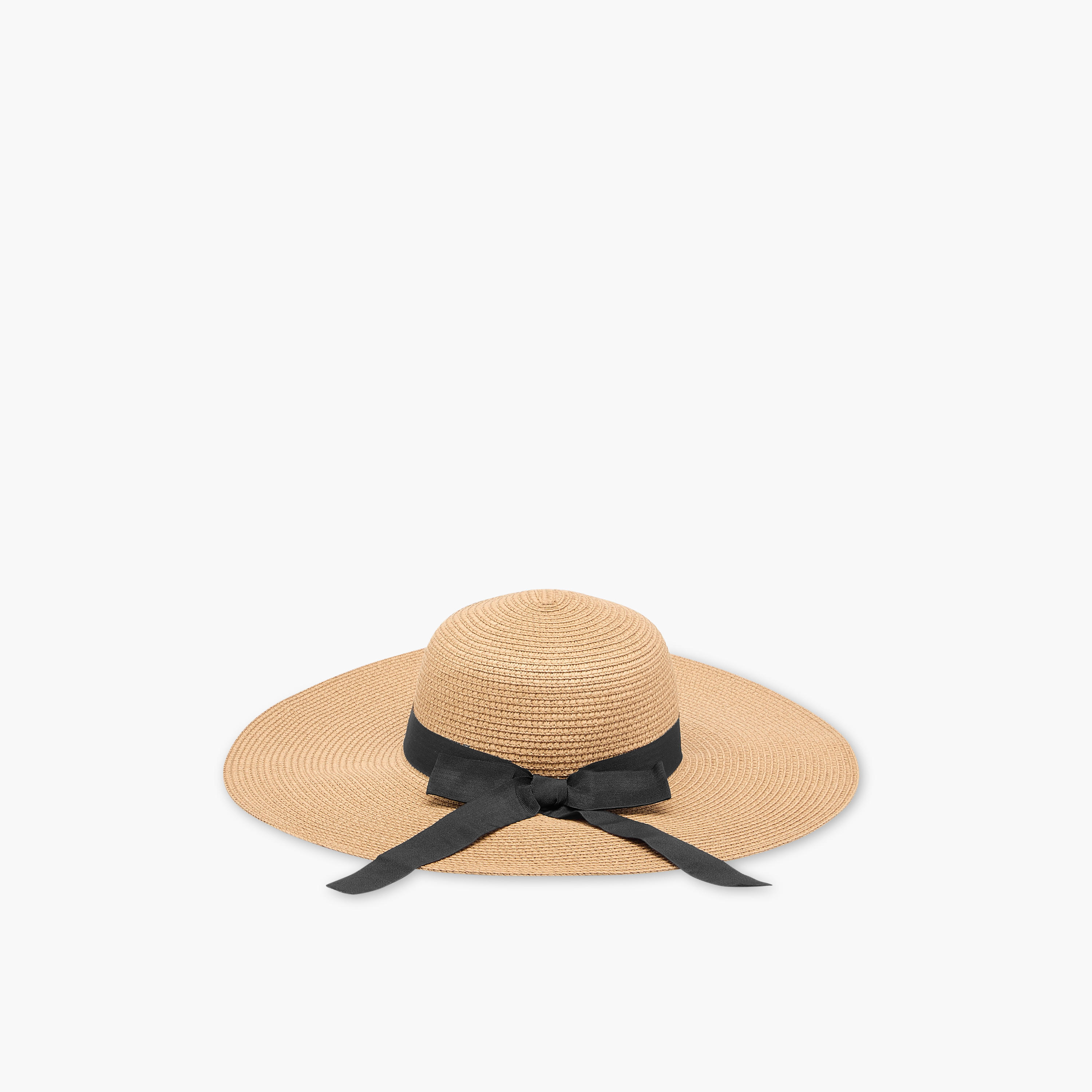 Bow Trim Beach Hat-women-clothingaccessories-capsandhats-image-1