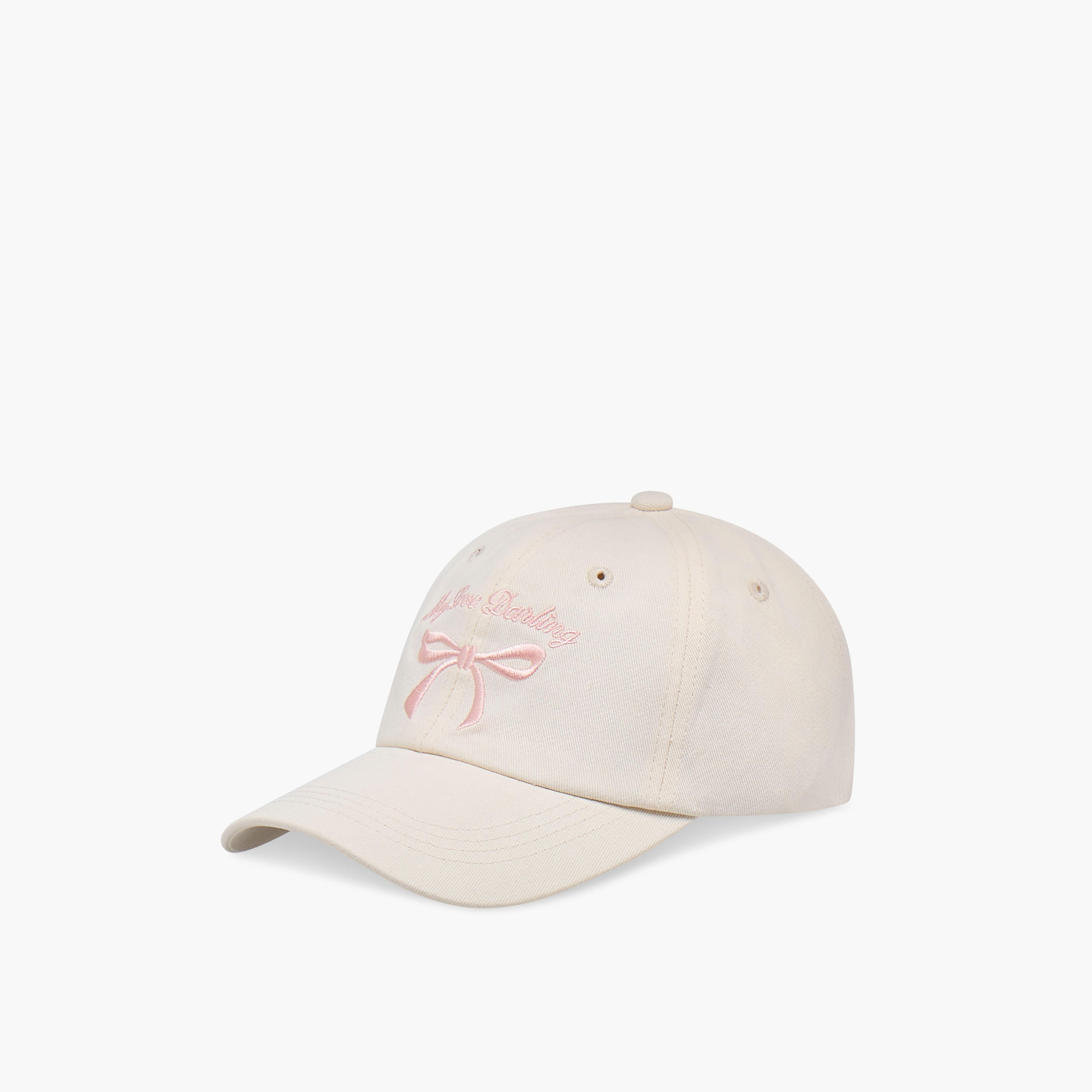 Embroidered Cap with Buckled Strap Closure-women-clothingaccessories-capsandhats-image-3