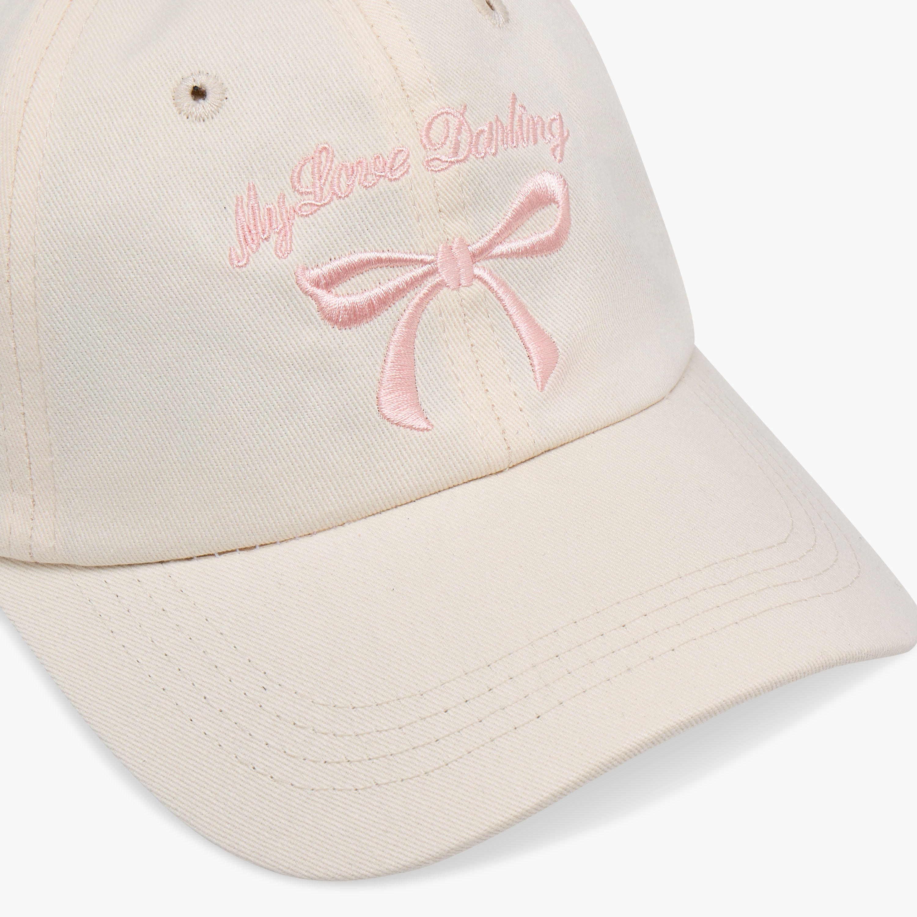 Embroidered Cap with Buckled Strap Closure-women-clothingaccessories-capsandhats-image-6