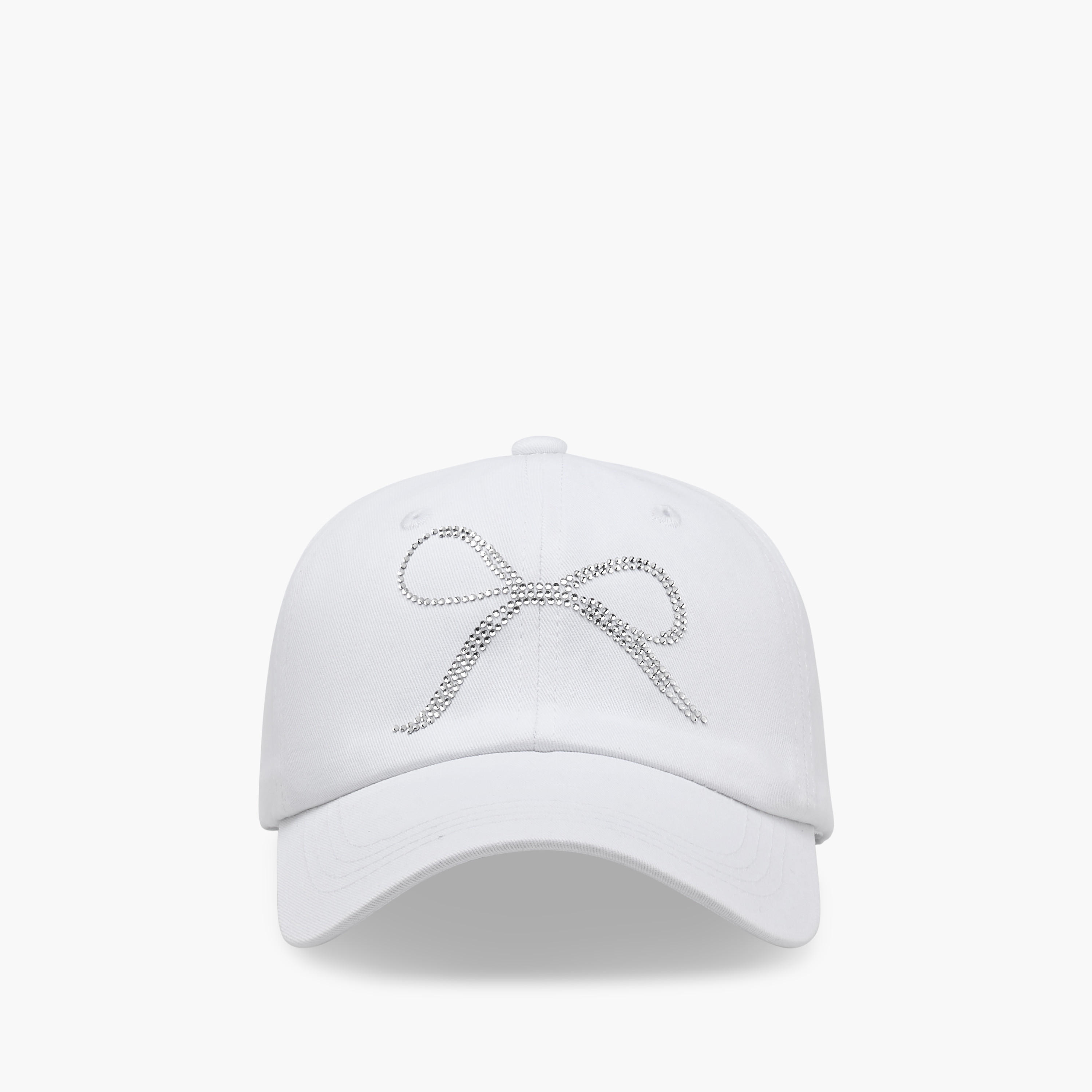 Bow Embellished Cap with Buckle Strap Closure-women-clothingaccessories-capsandhats-image-1